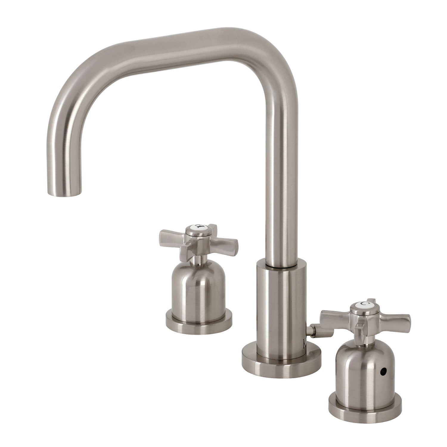Kingston Sona FSC8938ZX - Robinet de salle de bain large avec robinet en laiton, nickel brossé