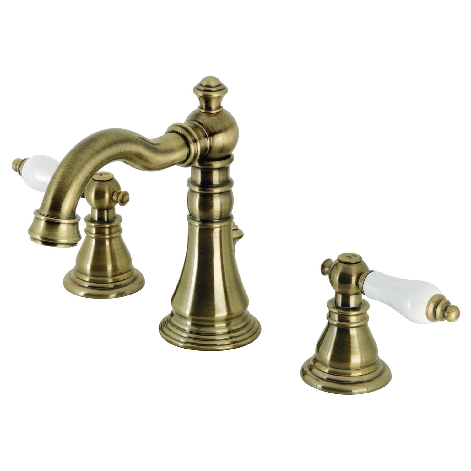 Kingston Heirloom FSC19733APL - Robinet de salle de bain à deux poignées American Patriot 3 trous