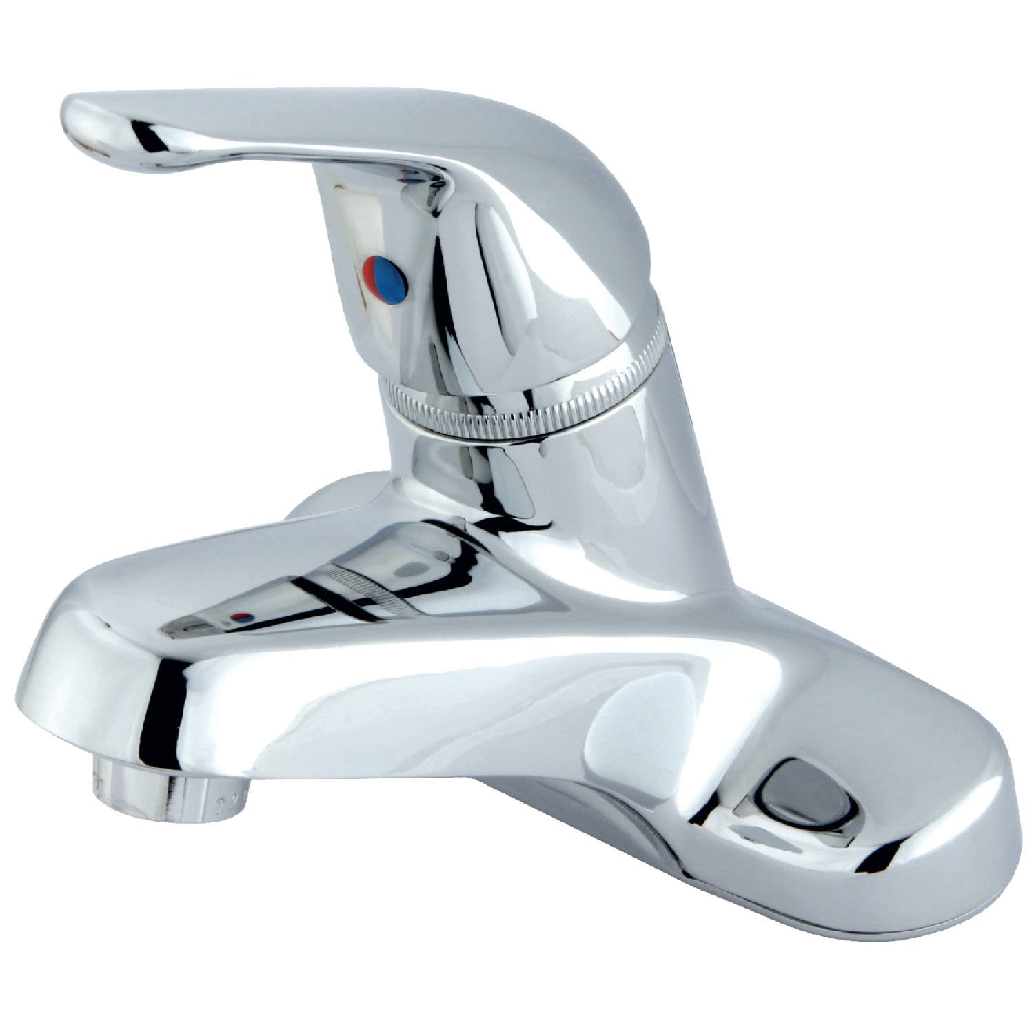 Kingston Chatham KB541G Single-Handle 3-Hole Deck Mount 4-Inch Centerset Bathroom Faucet with Grid Strainer, Polished Chrome