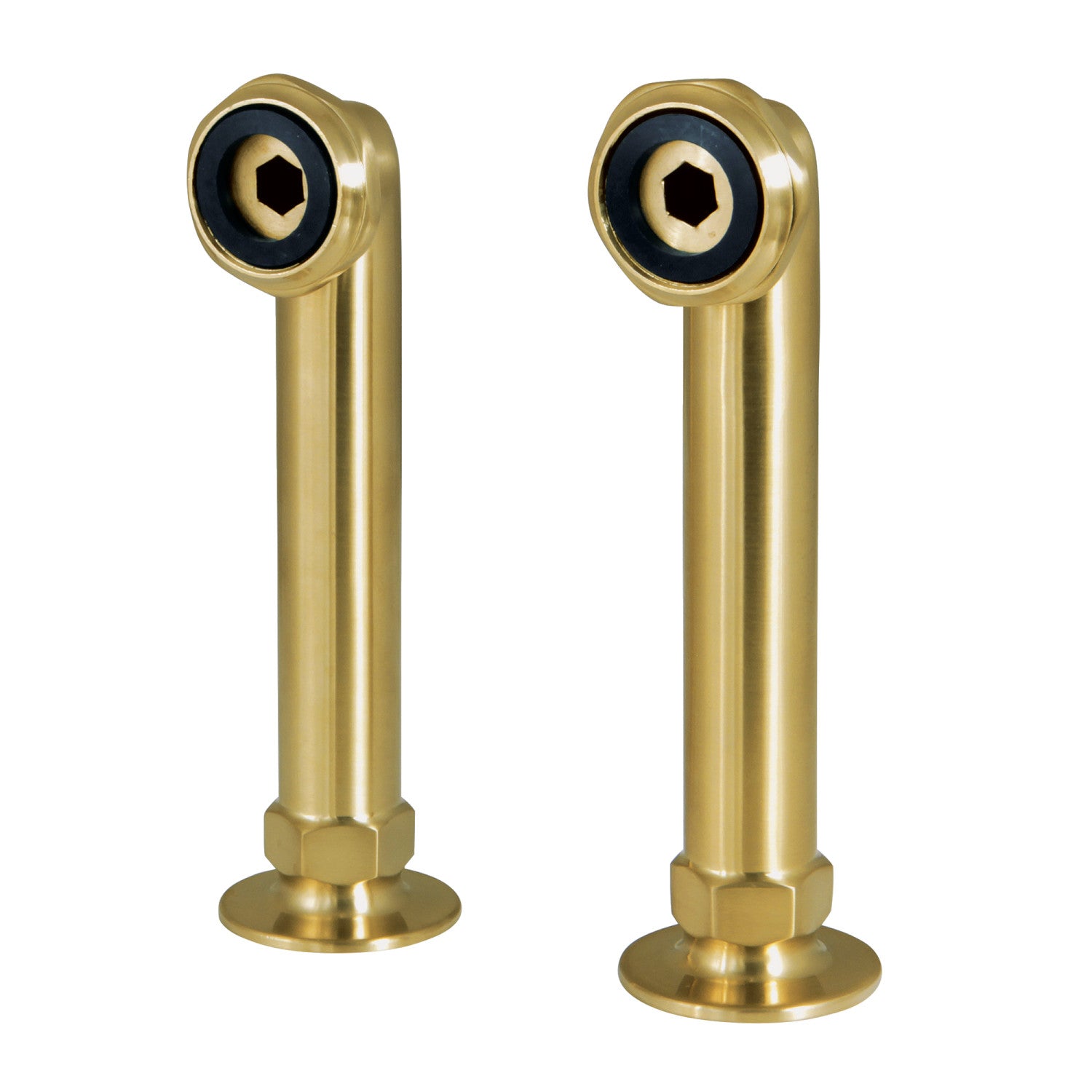 Kingston Aqua Vintage AE6RS7 6-Inch Deck Mount Tub Faucet Riser, Brushed Brass