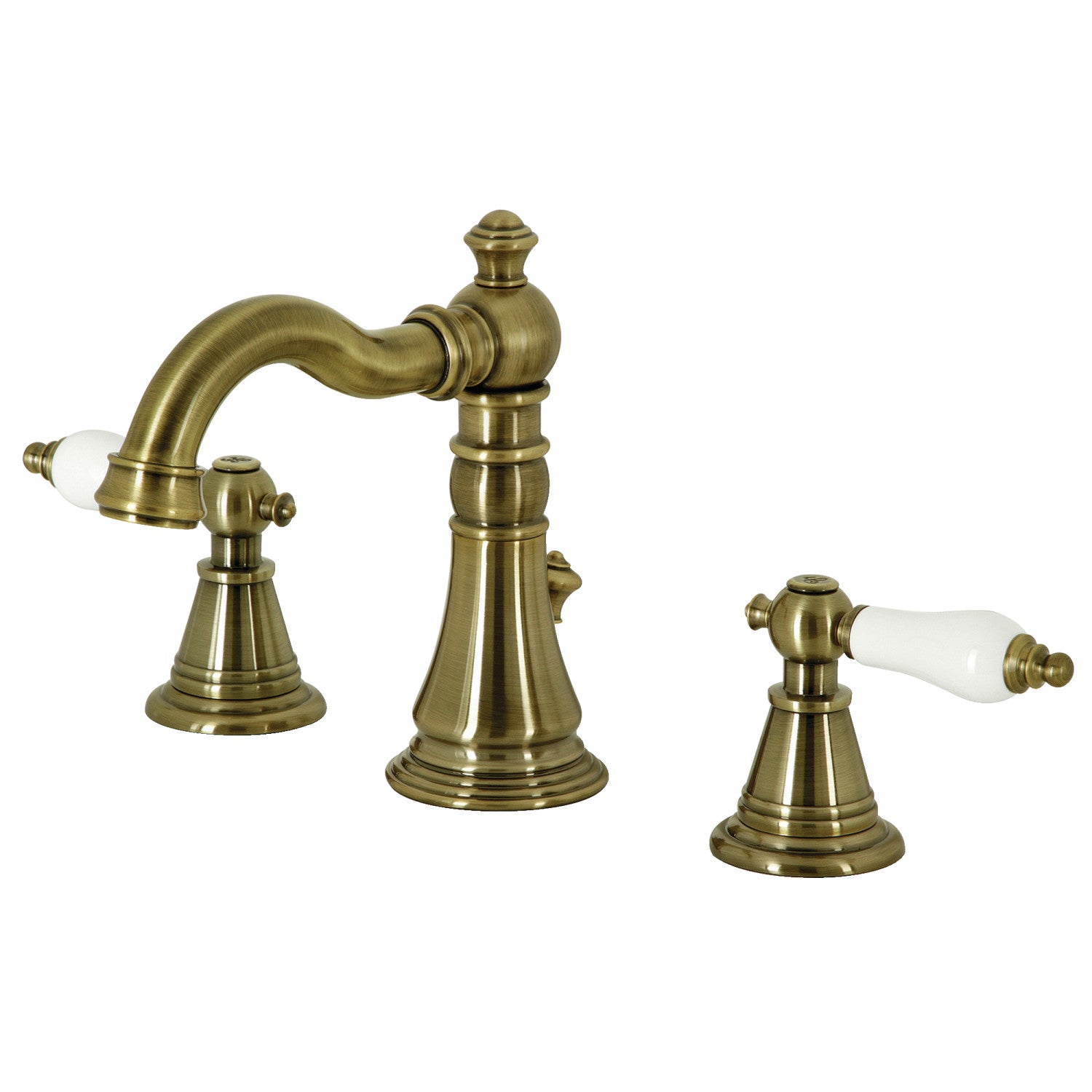 Kingston Heirloom FSC19733PL - Robinet de salle de bain à deux poignées classique anglais 3 trous