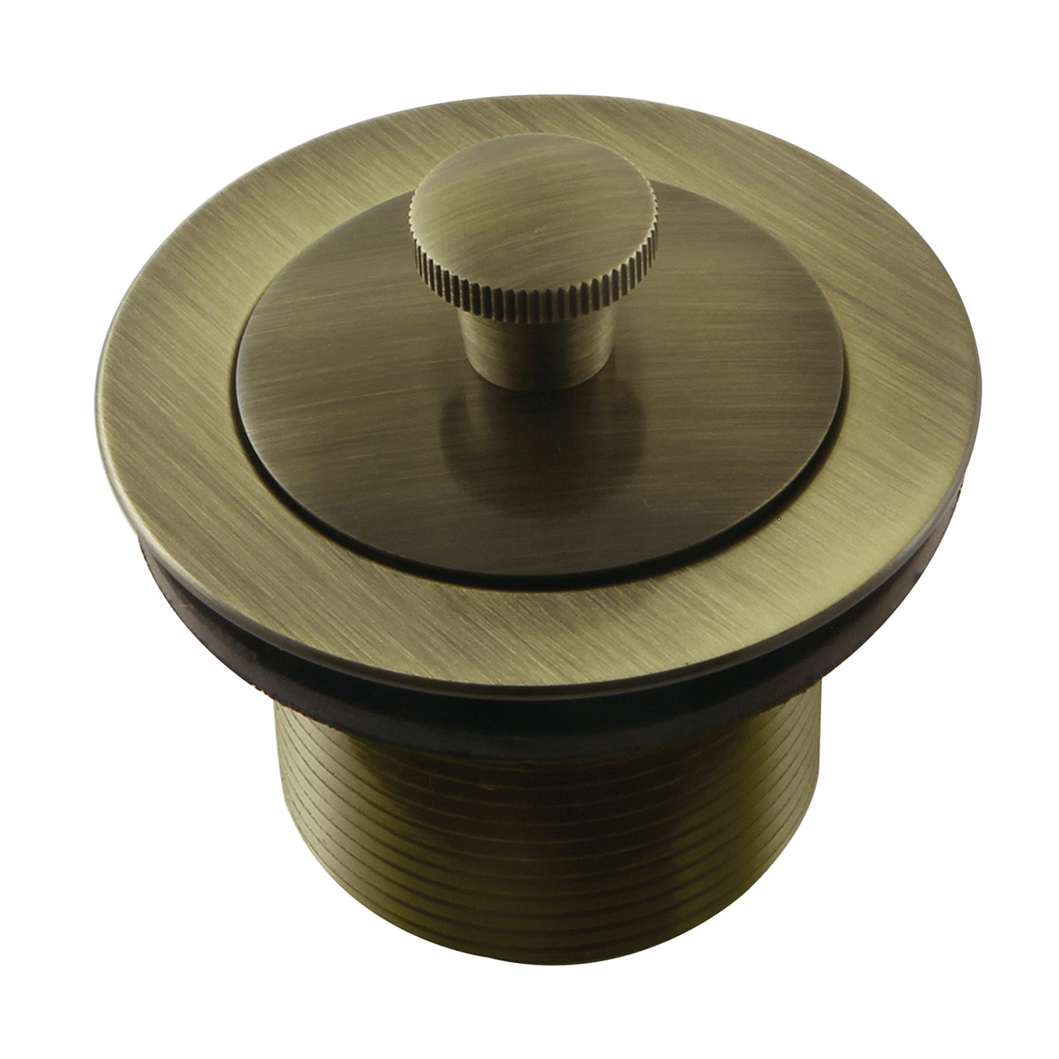 Kingston Heirloom DLL213 - Trimscape Brass Lift and Turn Tub Drain, Antique Brass