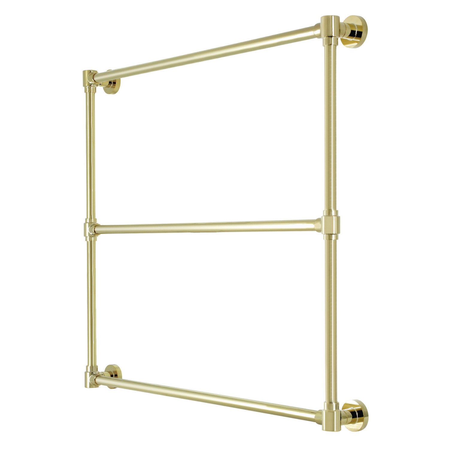 Kingston Sona DTM323632 - Porte-serviettes galant 36-Inch x 32-Inch en laiton 3-Tier, laiton poli
