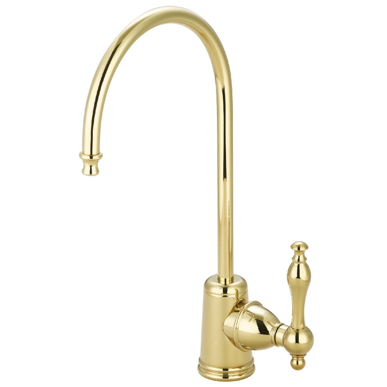 Kingston Heirloom KS7192NL - Robinet de filtration d'eau à une poignée de Naples 1 trou, laiton poli