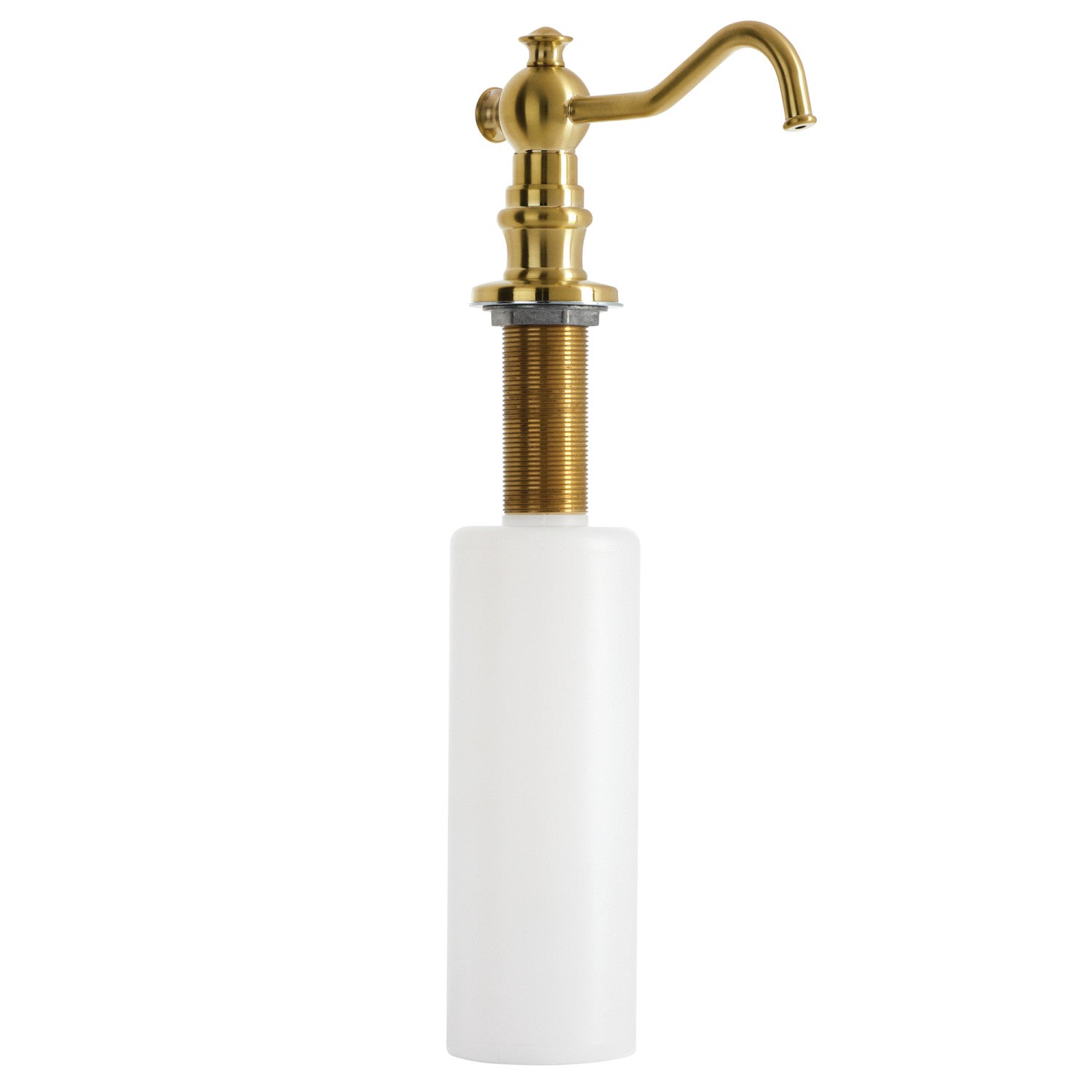 Kingston Heirloom SD7607 - Vintage Victorian Spout Metal Soap Dispenser, Brushed Brass