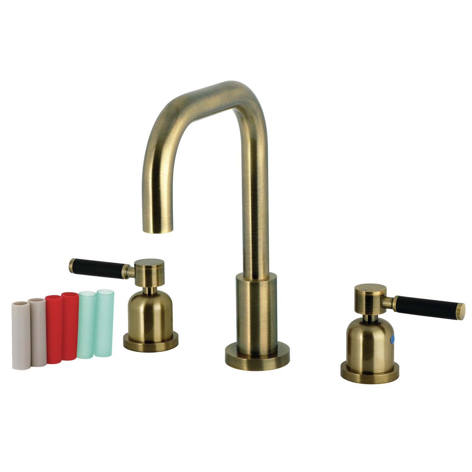 Kingston Sona FSC893DKLAB - Kaiser Robinet de salle de bain avec laiton à tirette, laiton antique
