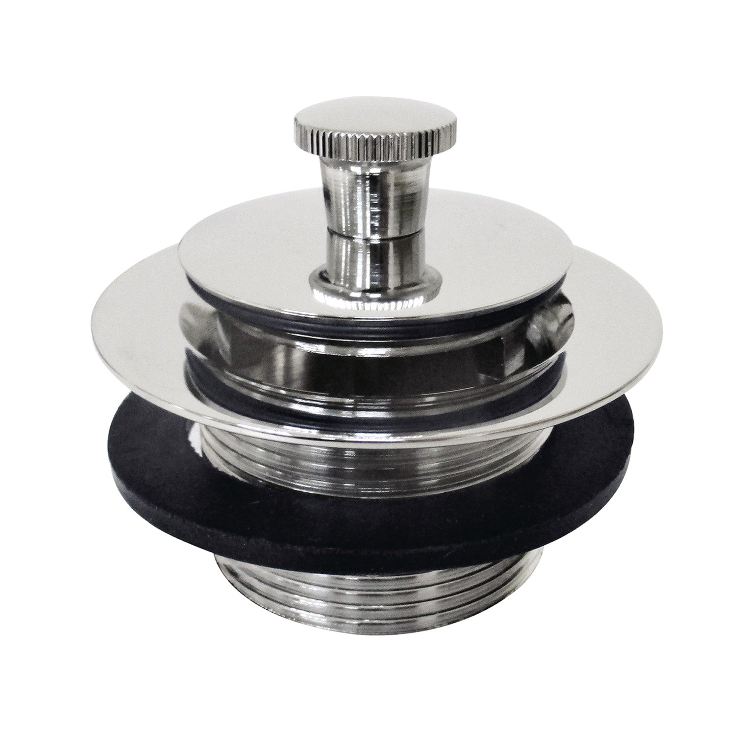 Kingston Heirloom DLL206 - Made To Match Brass Lift and Turn Tub Drain, Polished Nickel