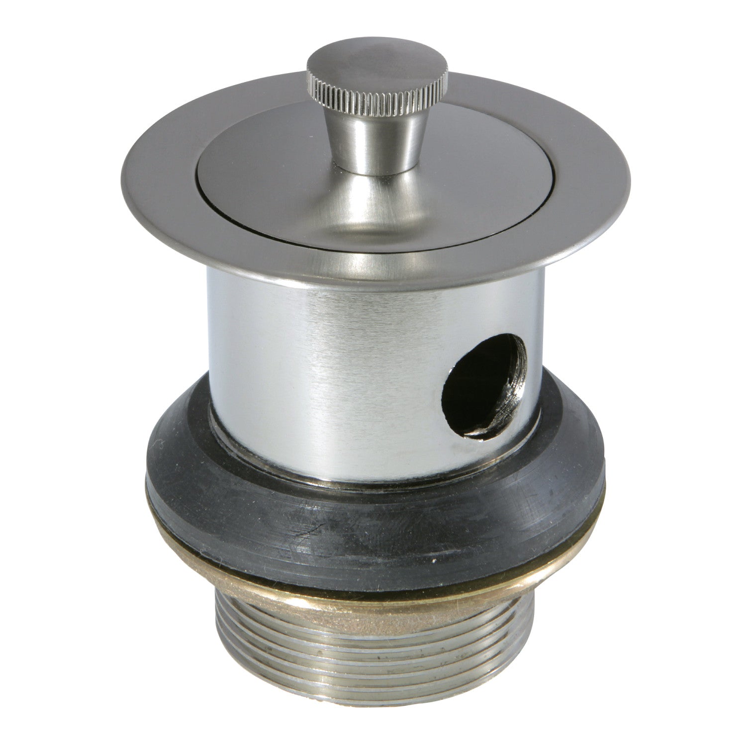 Kingston Trimscape DLL228 Brass Lift and Turn Tub Drain with Overflow, Brushed Nickel