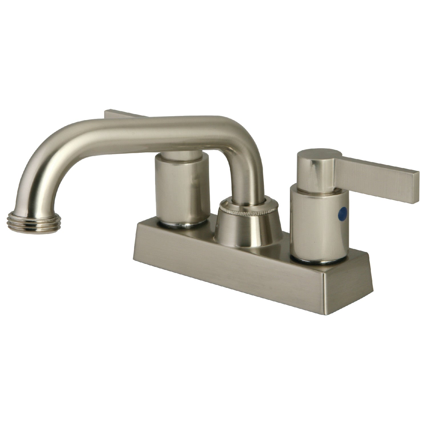 Kingston Tulare KB2478NDL - NuvoFusion Double-Handle 2 trous Robinet de lessive pour plate-forme, Nickel brossé