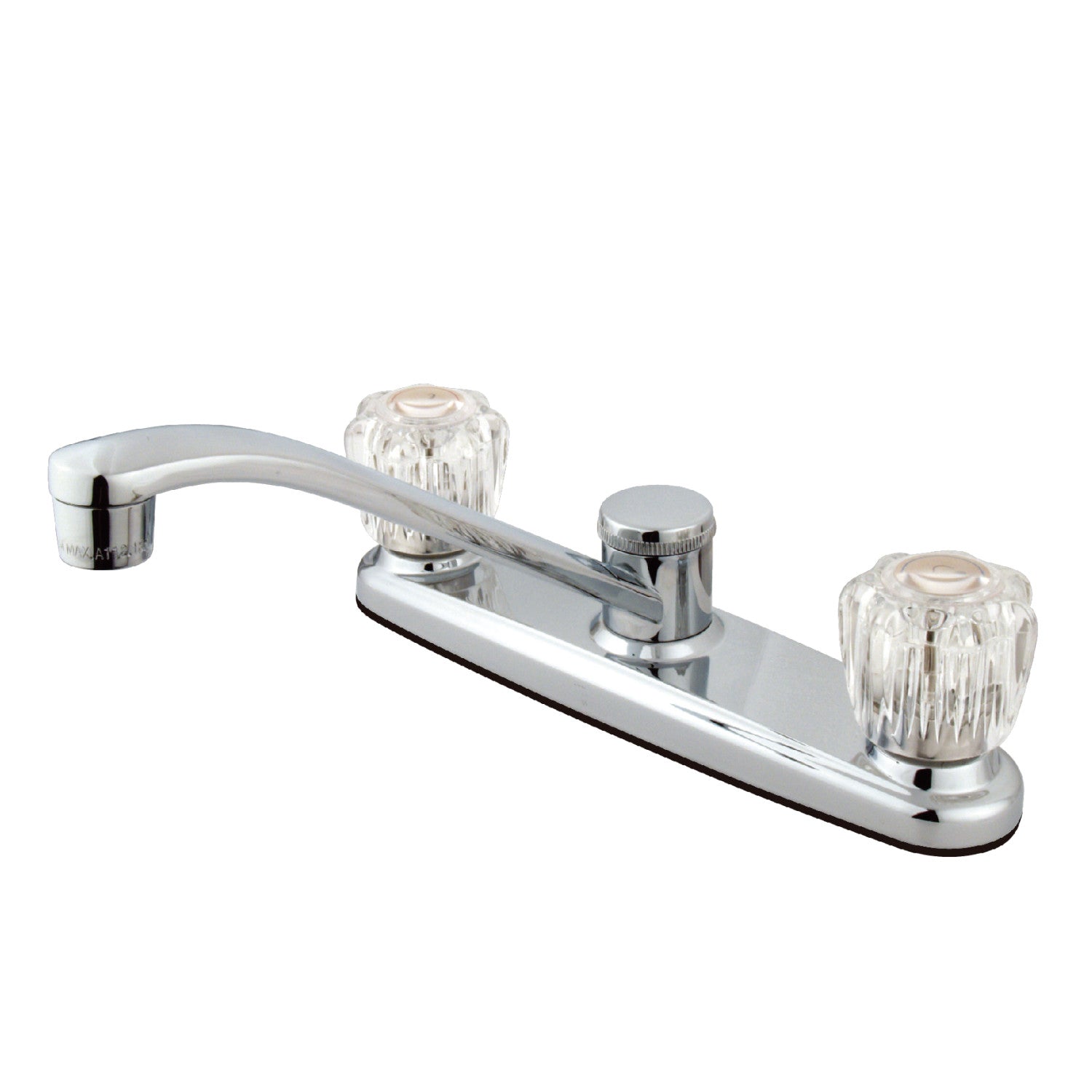 Kingston Tulare FB111 - Americana Robinet de cuisine à deux poignées 2 trous 8", chrome poli