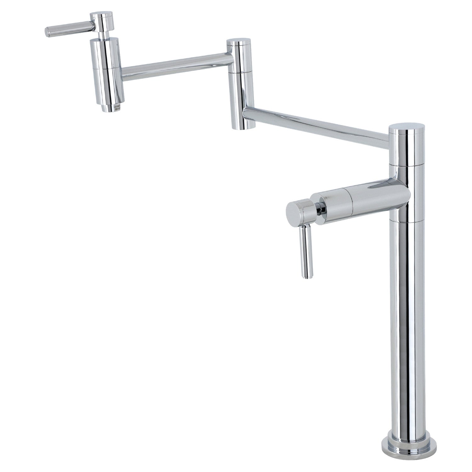 Kingston Sona KS8701DL - Concord 1 trou Robinet de remplissage de pot de montage de plate-forme, chrome poli