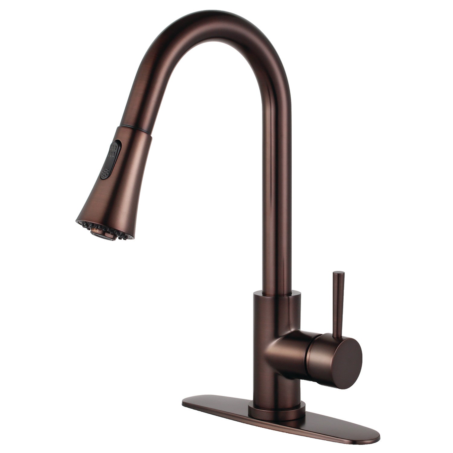 Kingston Tulare LS8725DL - Robinet de cuisine à poignée unique Concord, bronze huilé