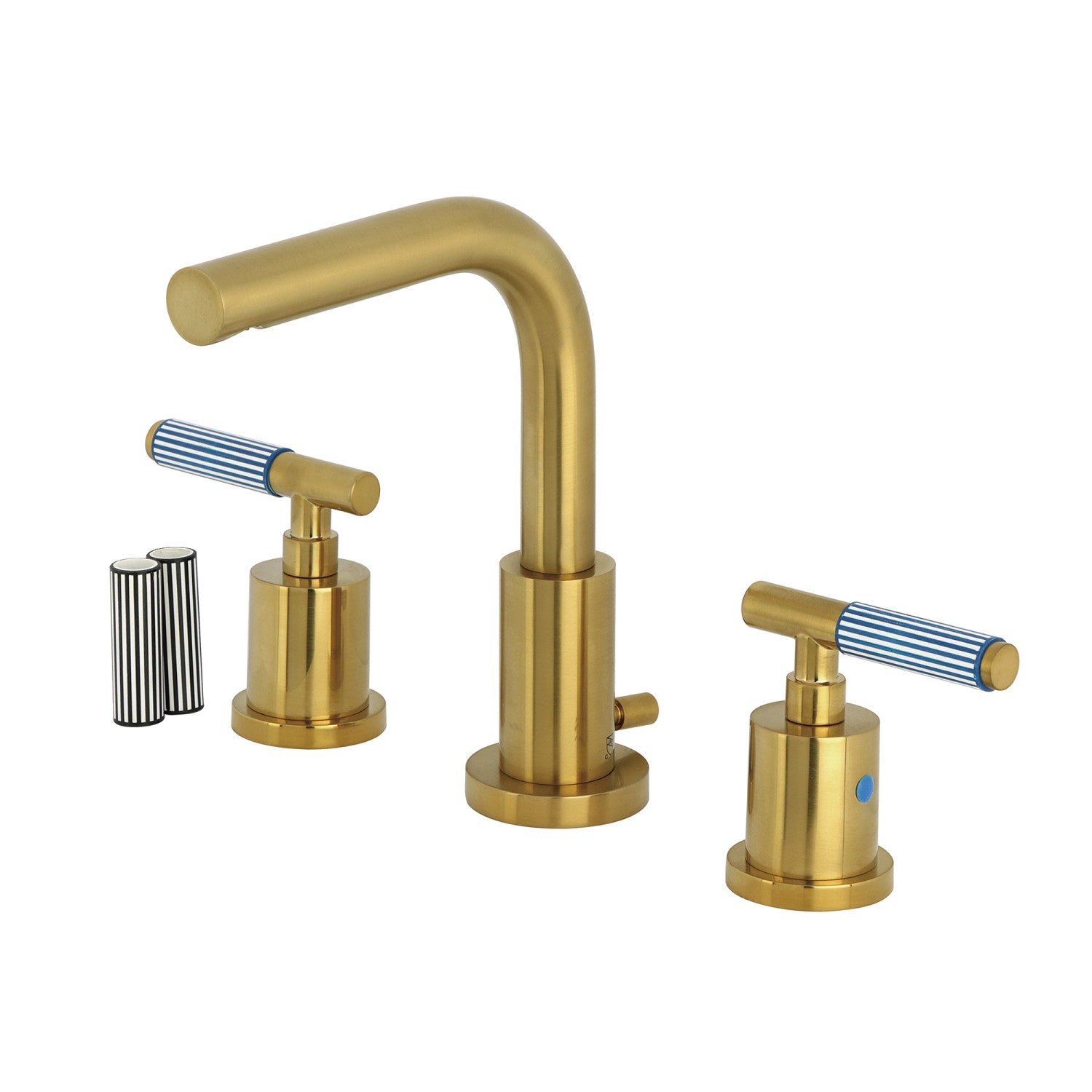 Kingston Sona FSC8953KPS - Robinet de salle de bain à large diffusion avec laiton à tirette, laiton brossé
