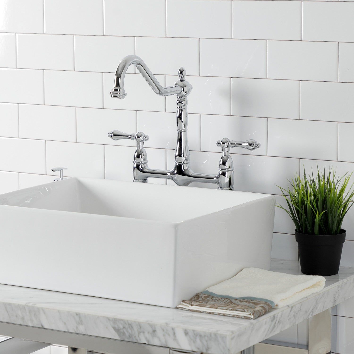 Kingston Sona CC53301DLTRMK1 - Trimscape Modern Plumbing Sink Trim Kit with Bottle Trap and Drain (No Overflow), Polished Chrome