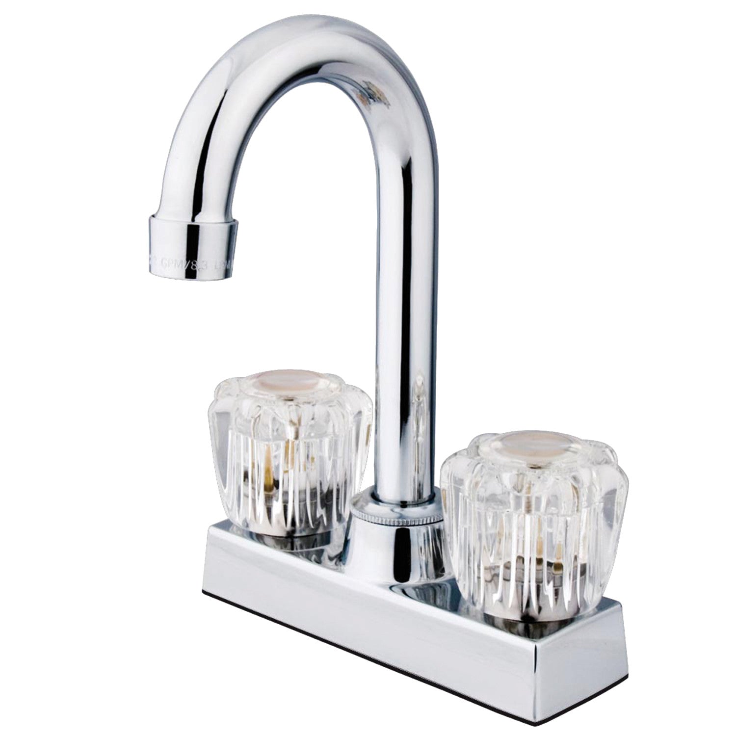 Kingston Tulare KB461 - Americana Robinet de bar à deux poignées 2 trous, chrome poli