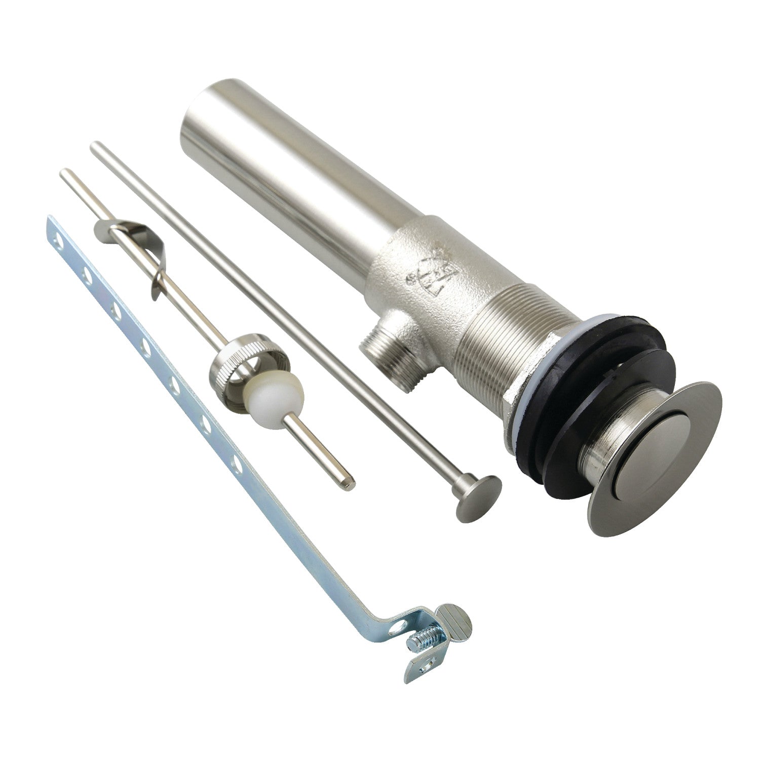 Kingston Made To Match KB1118 Brass Pop-Up Bathroom Sink Drain with Overflow, 22 Gauge, Brushed Nickel