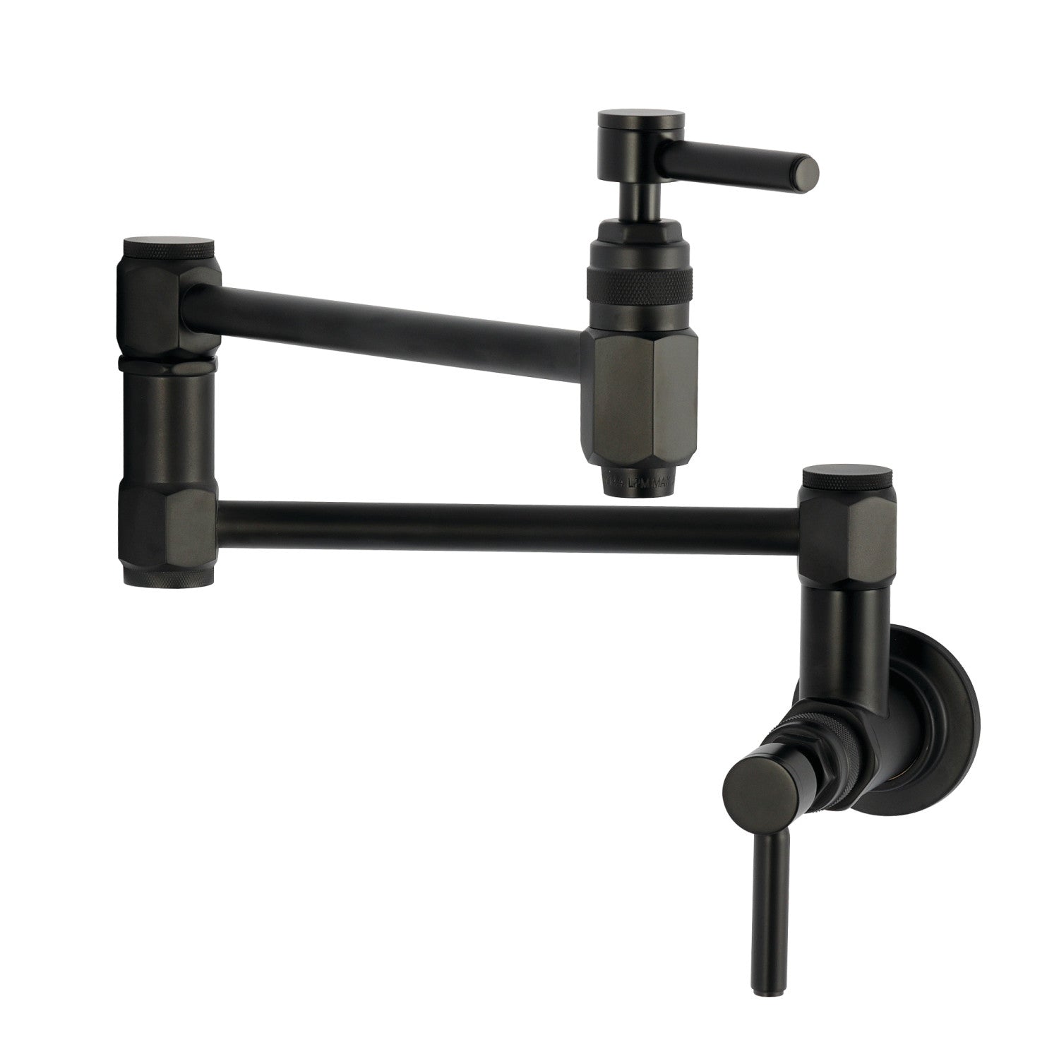 Kingston Sona KS5100DL - Robinet de remplissage de pot de montage mural Concord, noir mat