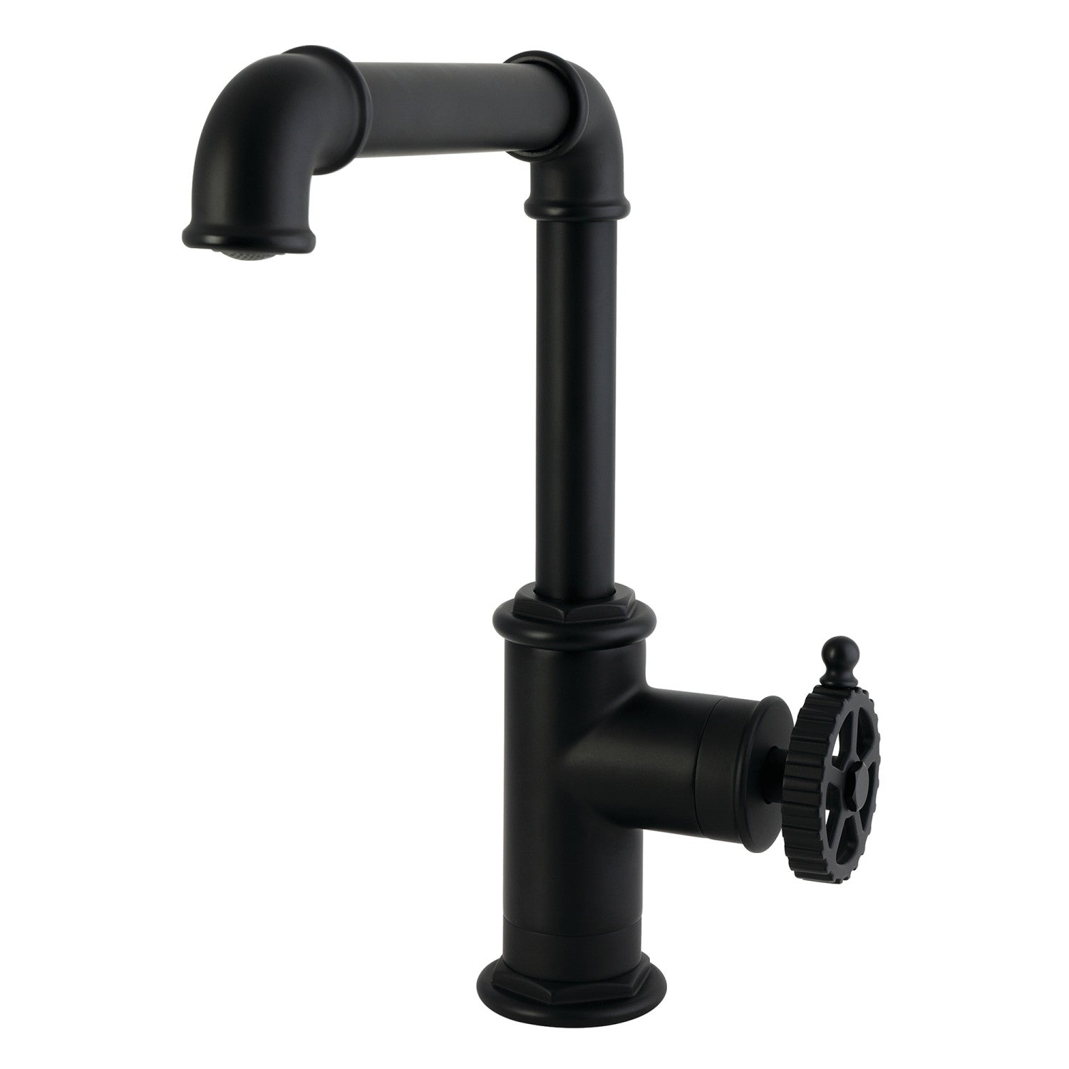 Kingston Fuller LS6100CG Robinet de bar à une poignée 1 trou, noir mat