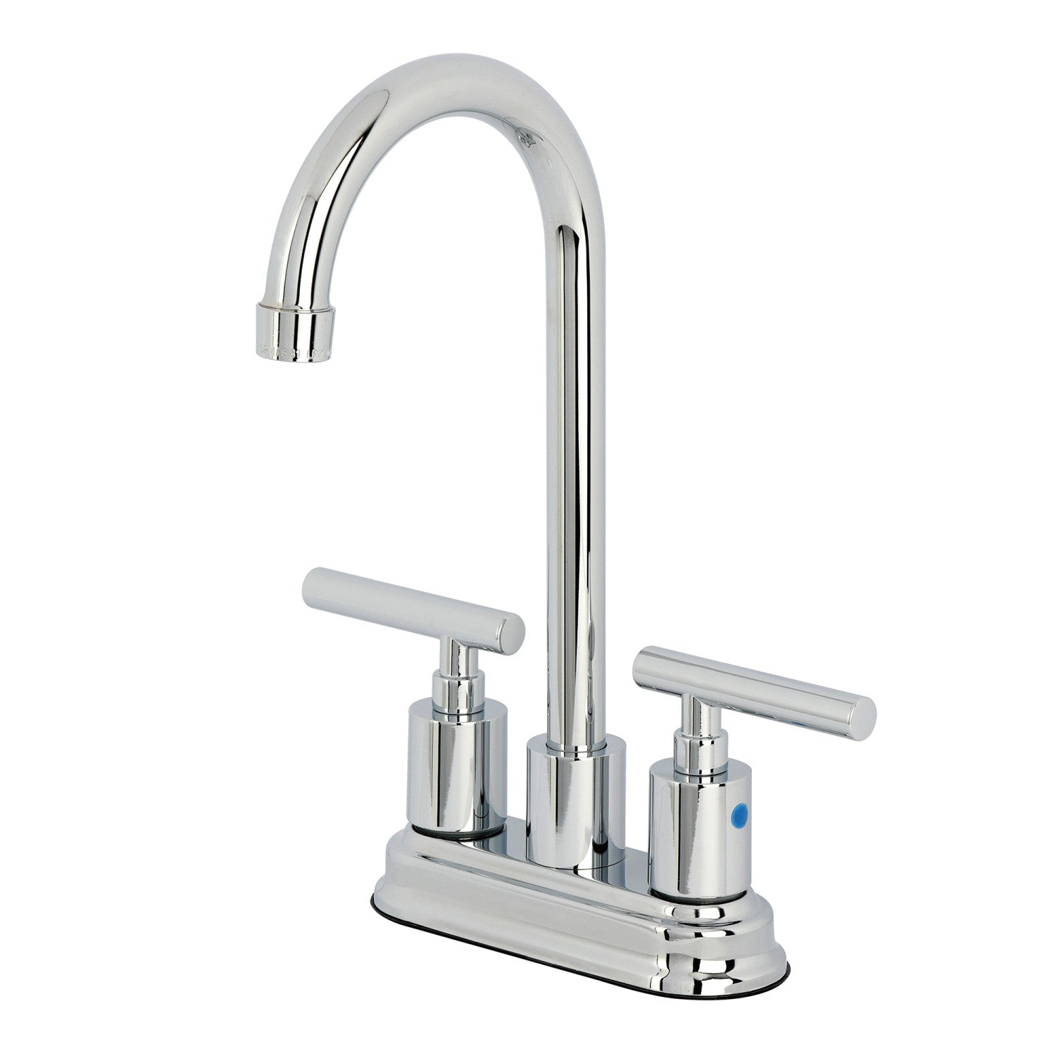Kingston Tulare FB8491CML - Robinet de bar à deux poignées 2 trous, chrome poli