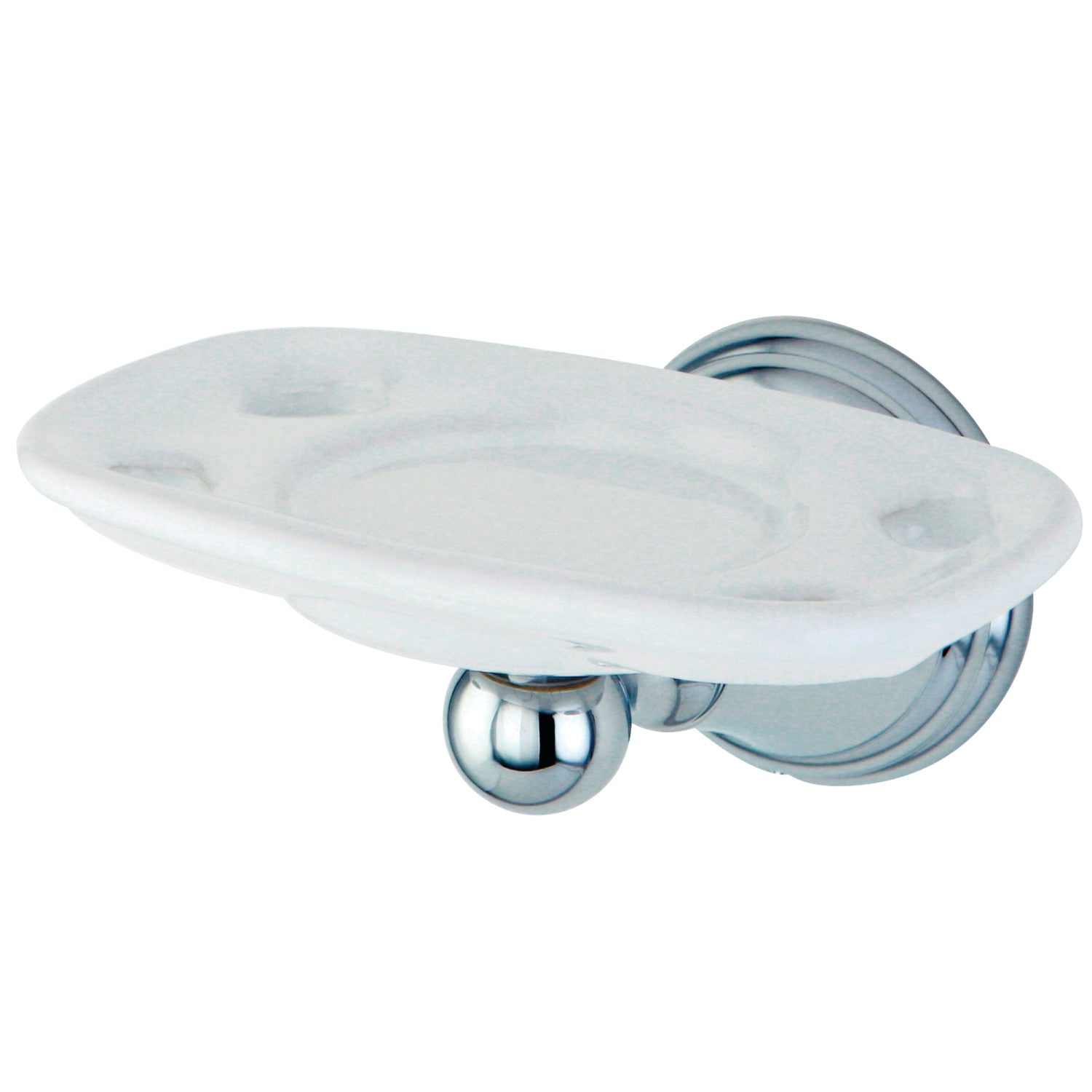 Kingston Tulare BA2976C - Porte-brosse à dents et gobelet du gouverneur, chrome poli