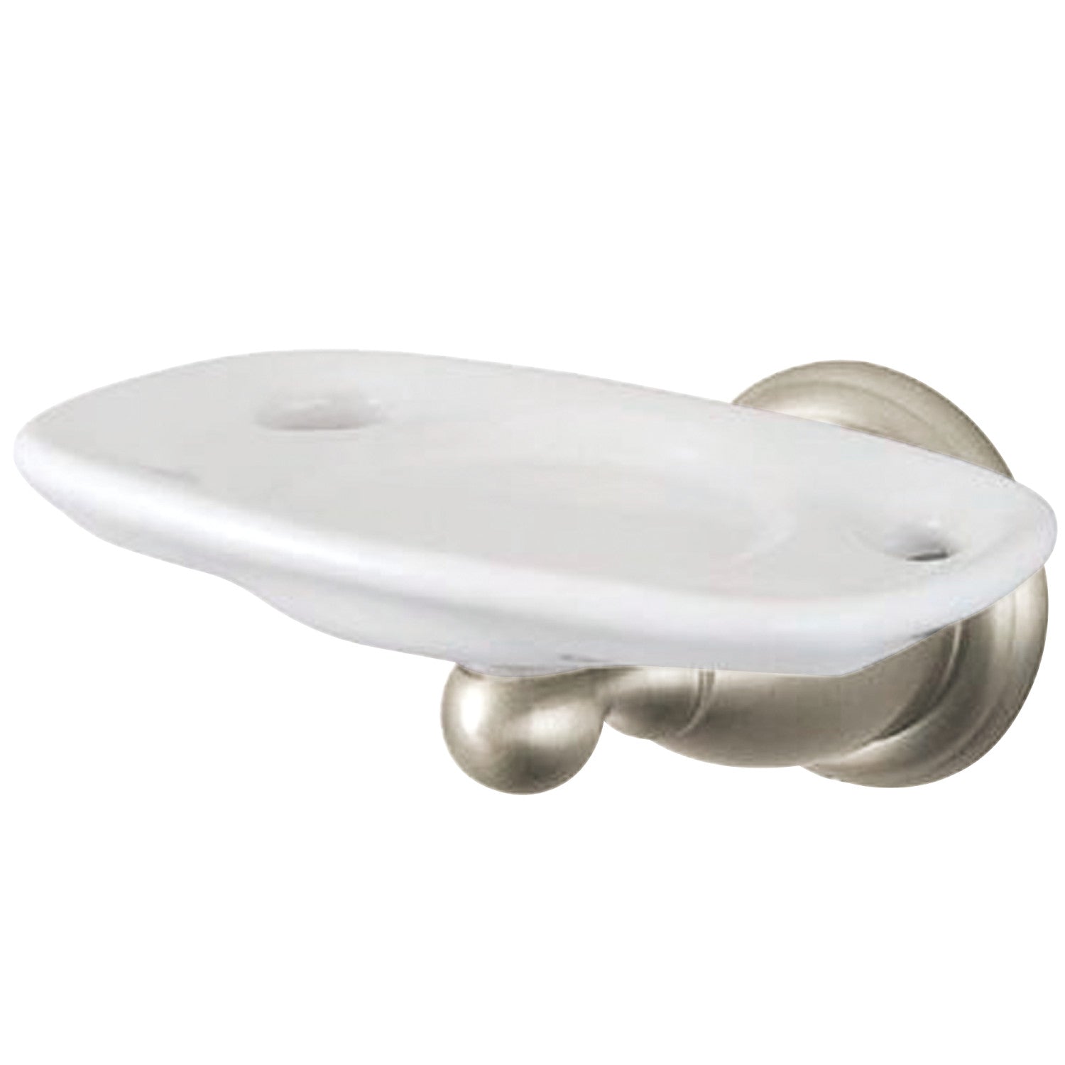 Kingston Heirloom BA1756SN - Brosse à dents et support de gobelet Heritage, Nickel brossé