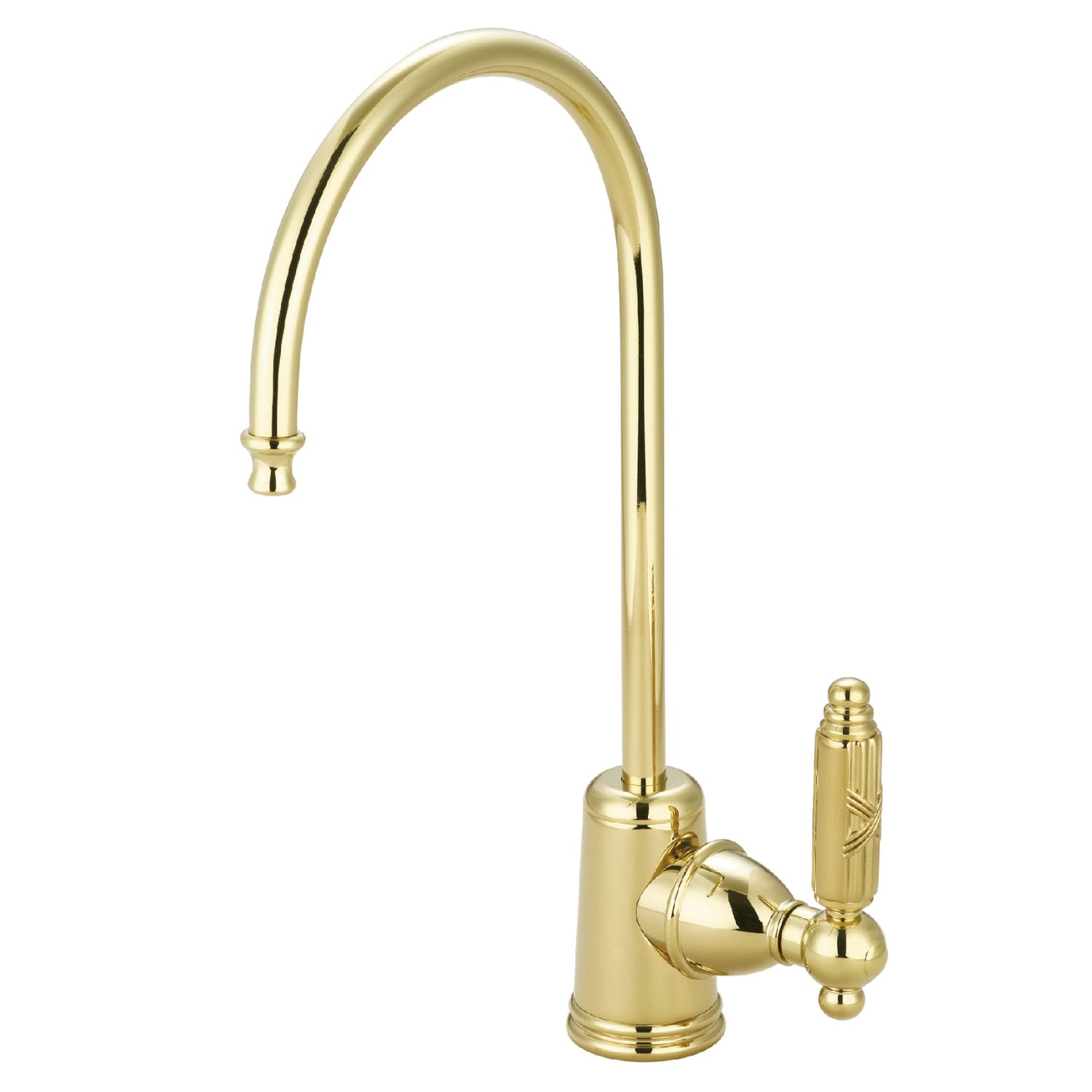 Kingston Tulare KS7192GL - Robinet de filtration d'eau à une poignée géorgienne 1 trou, laiton poli
