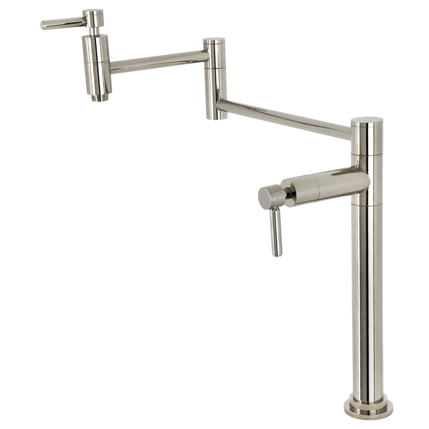 Kingston Sona KS8706DL - Concord 1 - Robinet de remplissage de pot de montage de plate-forme, nickel poli
