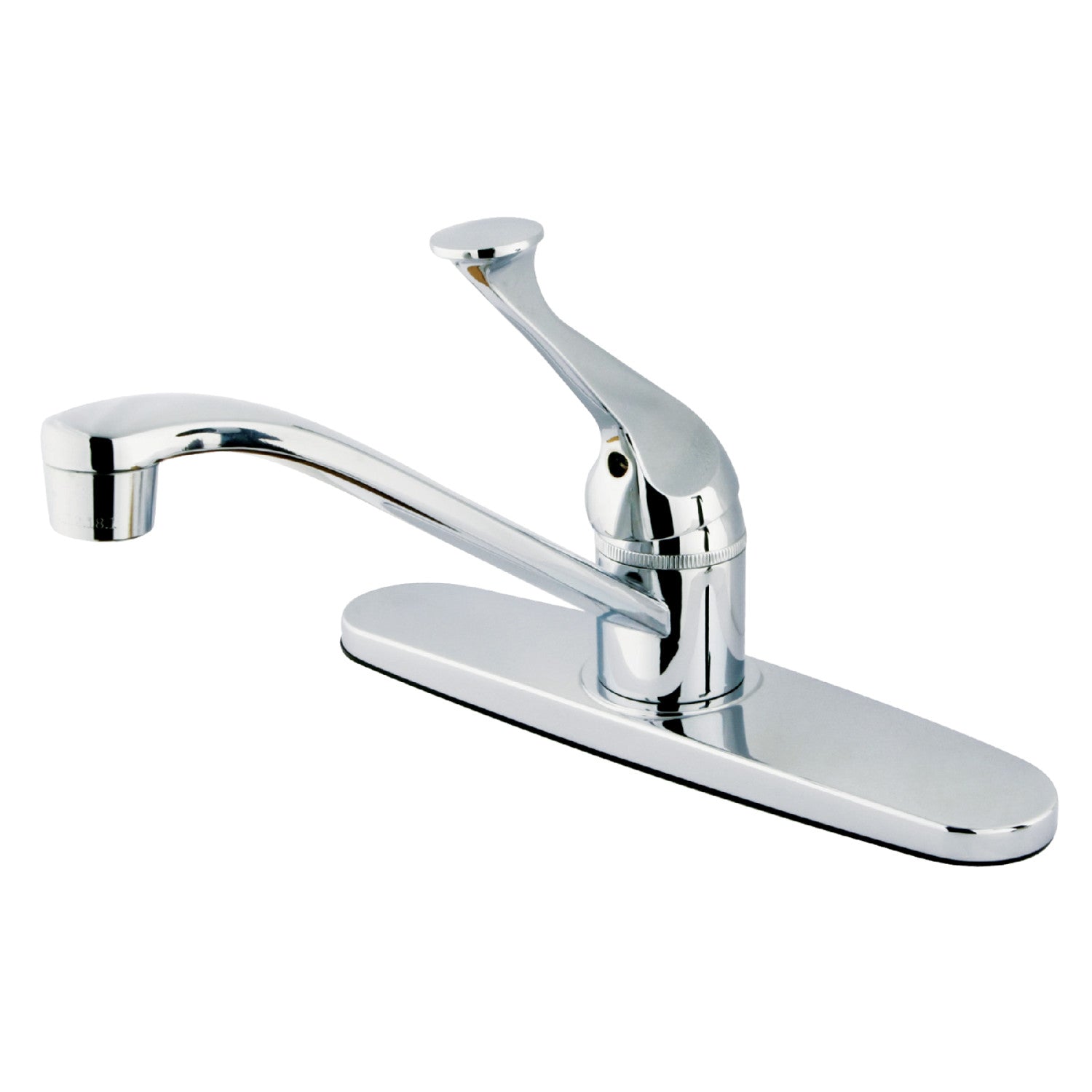 Kingston Tulare KB571 - Robinet de cuisine central à une poignée Chatham 3 trous 8, chrome poli