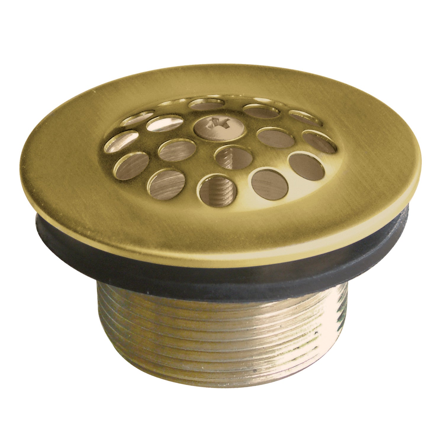 Kingston Tulare DTL207 - Made To Match Brass Tub Strainer Drain, Brushed Brass