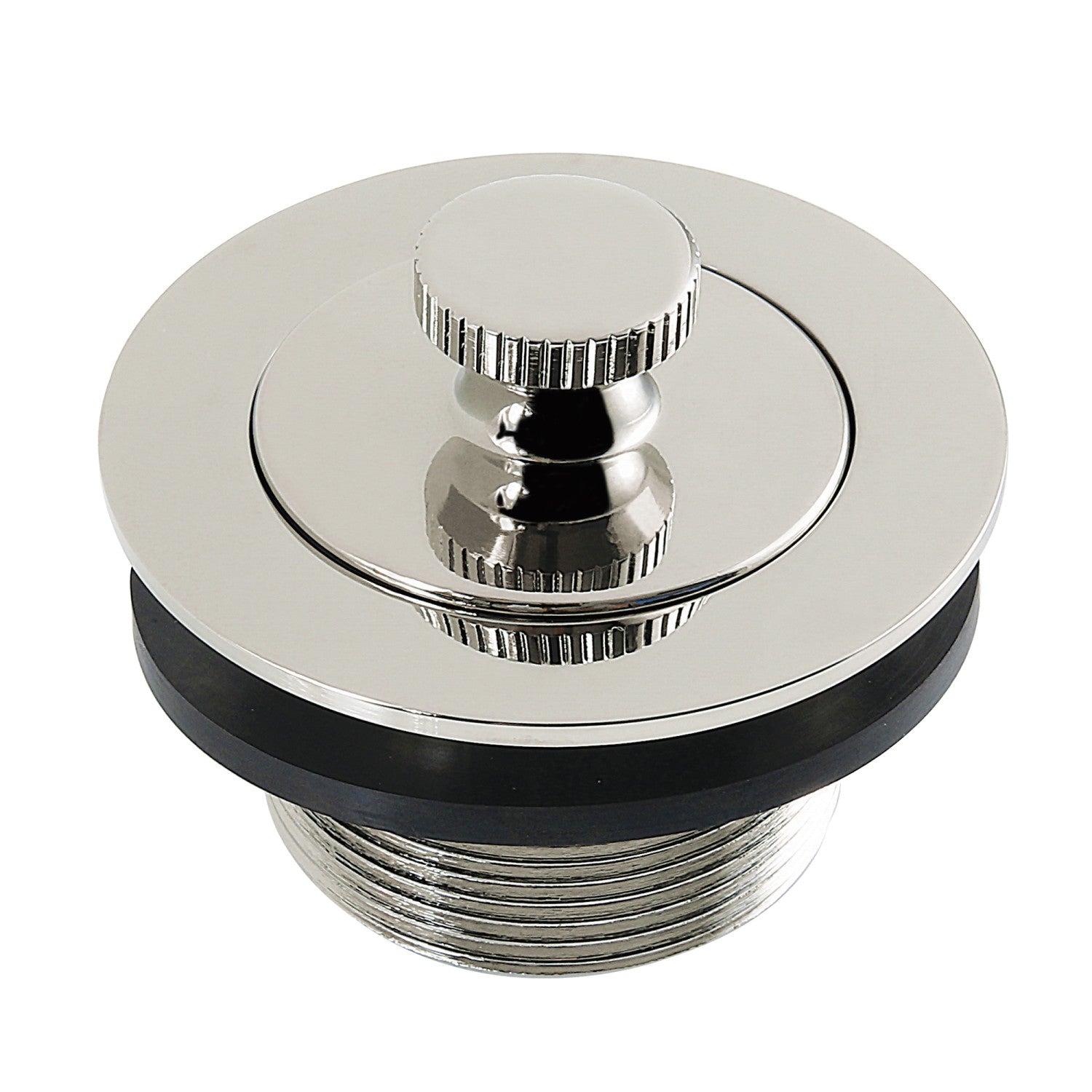 Kingston Heirloom DLT2086 1-1/2-Inch Brass Lift & Lock Bathtub Drain, Polished Nickel