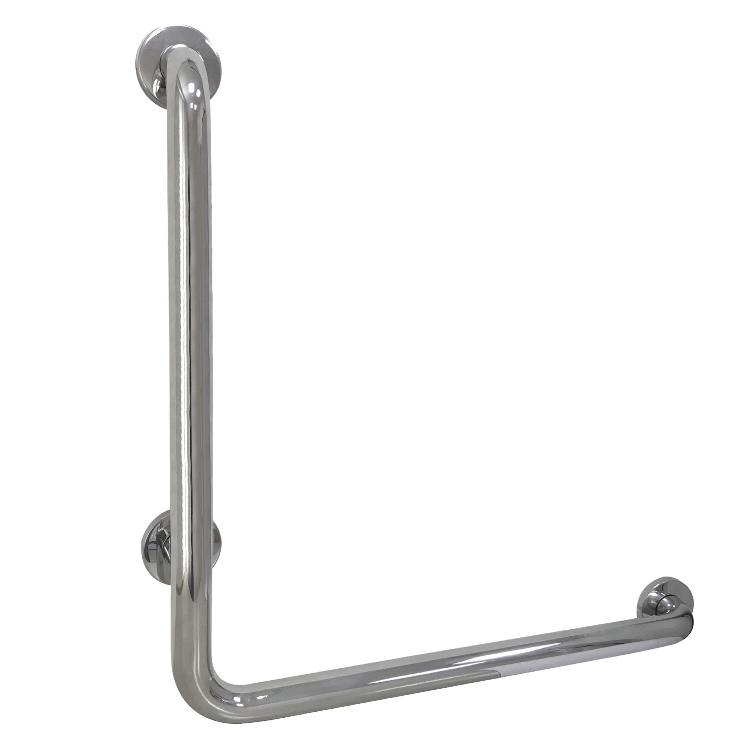 Kingston Tulare GBL1224CSR1 - Made To Match 24-Inch x 24-Inch L-Shaped Stainless Steel ADA Grab Bar - Right Hand, Mirror