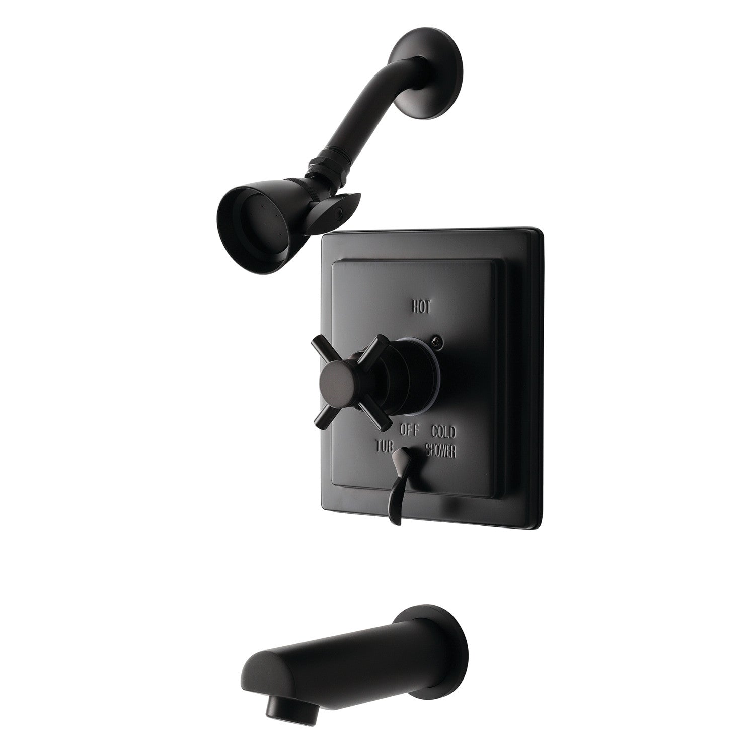 Kingston Sona KB86550DX Robinet de baignoire et de douche à pression équilibrée à une poignée, bronze à l'huile