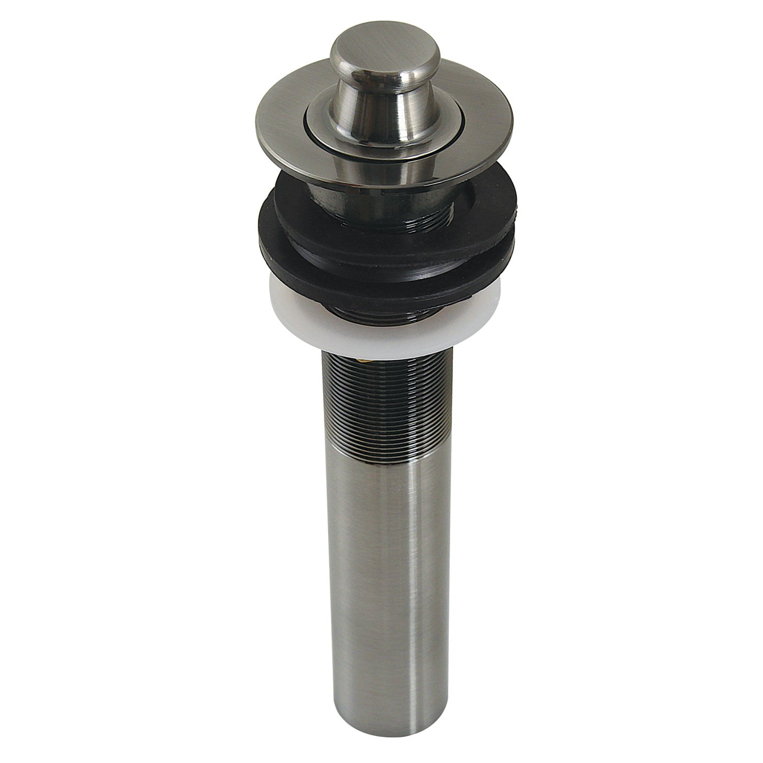 Kingston Heirloom KB300VN - Fauceture Brass Lift and Turn Bathroom Sink Drain with Overflow, 17 Gauge, Black Stainless