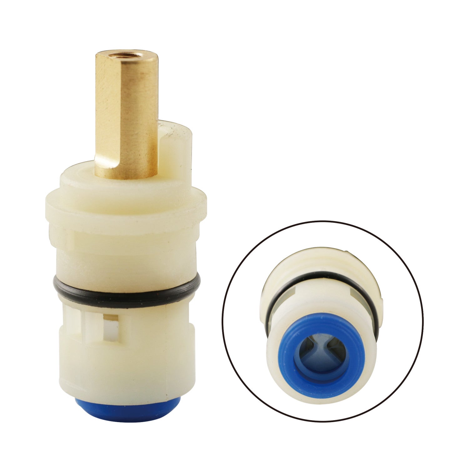Kingston Kingston KSRP101C Ceramic Disc Cartridge (1 Piece), Raw Brass