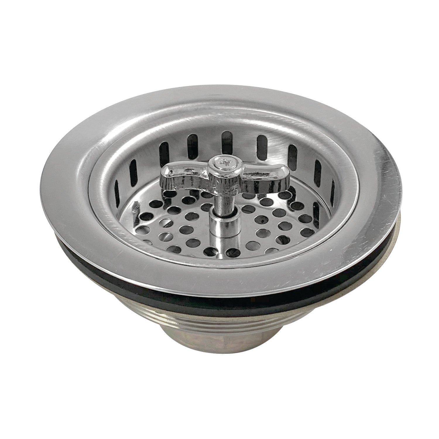 Kingston Tacoma K212 3-1/2-Inch Kitchen Sink Basket Strainer, Brushed Stainless Steel