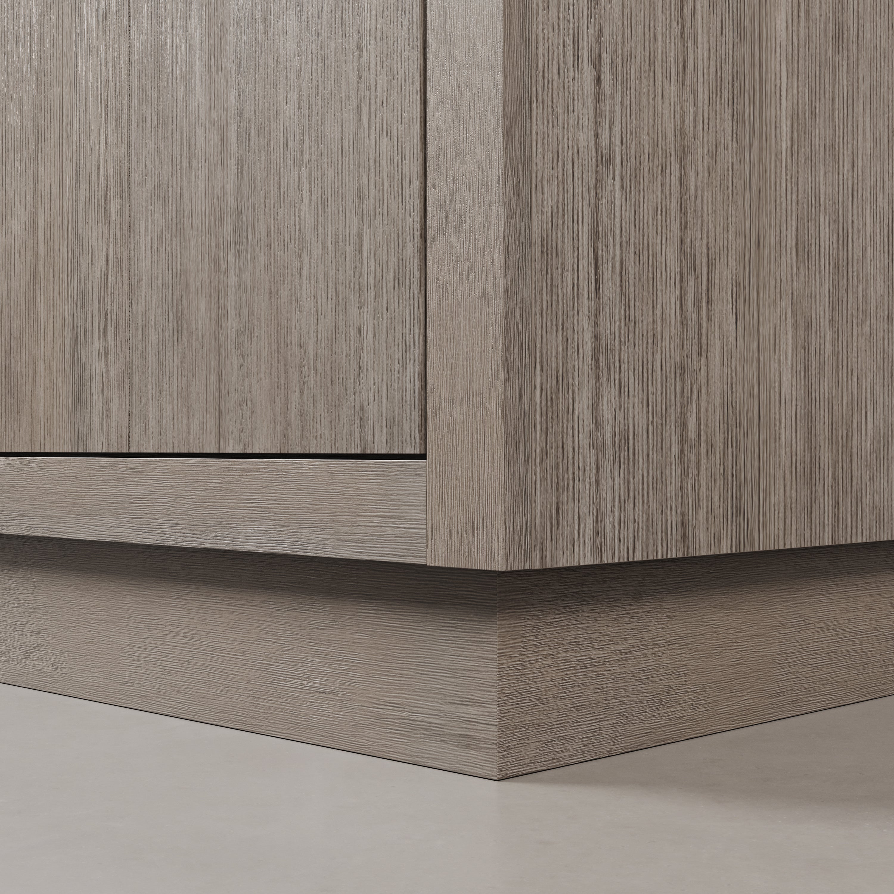 Kingston Luxe HU72CW03GK - 72 in. x 22 in. Bathroom Vanity Marble Top and White Basin, Grey Oak