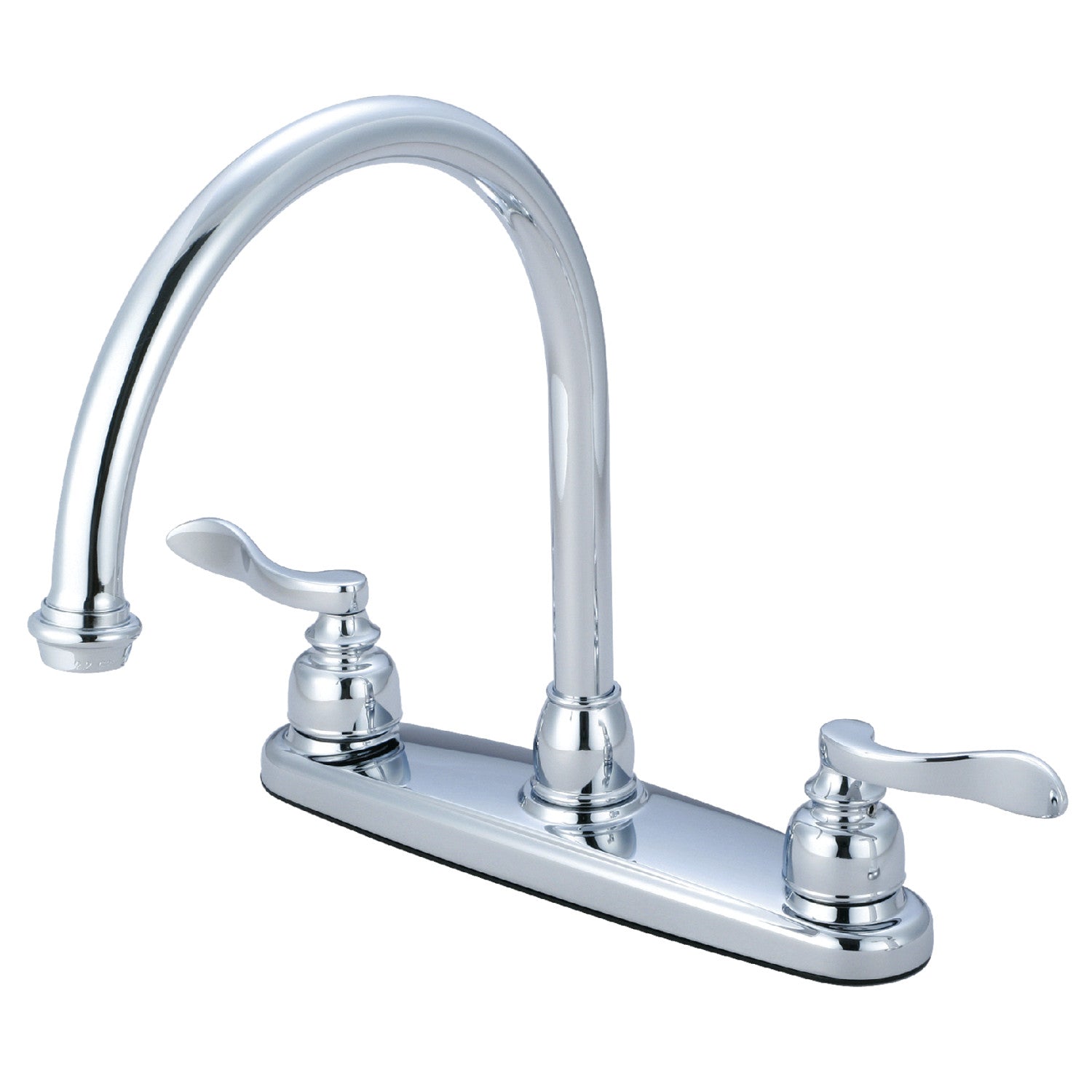 Kingston Tulare KB8791NFLLS - NuWave Robinet de cuisine à deux poignées français 2 trous 8"