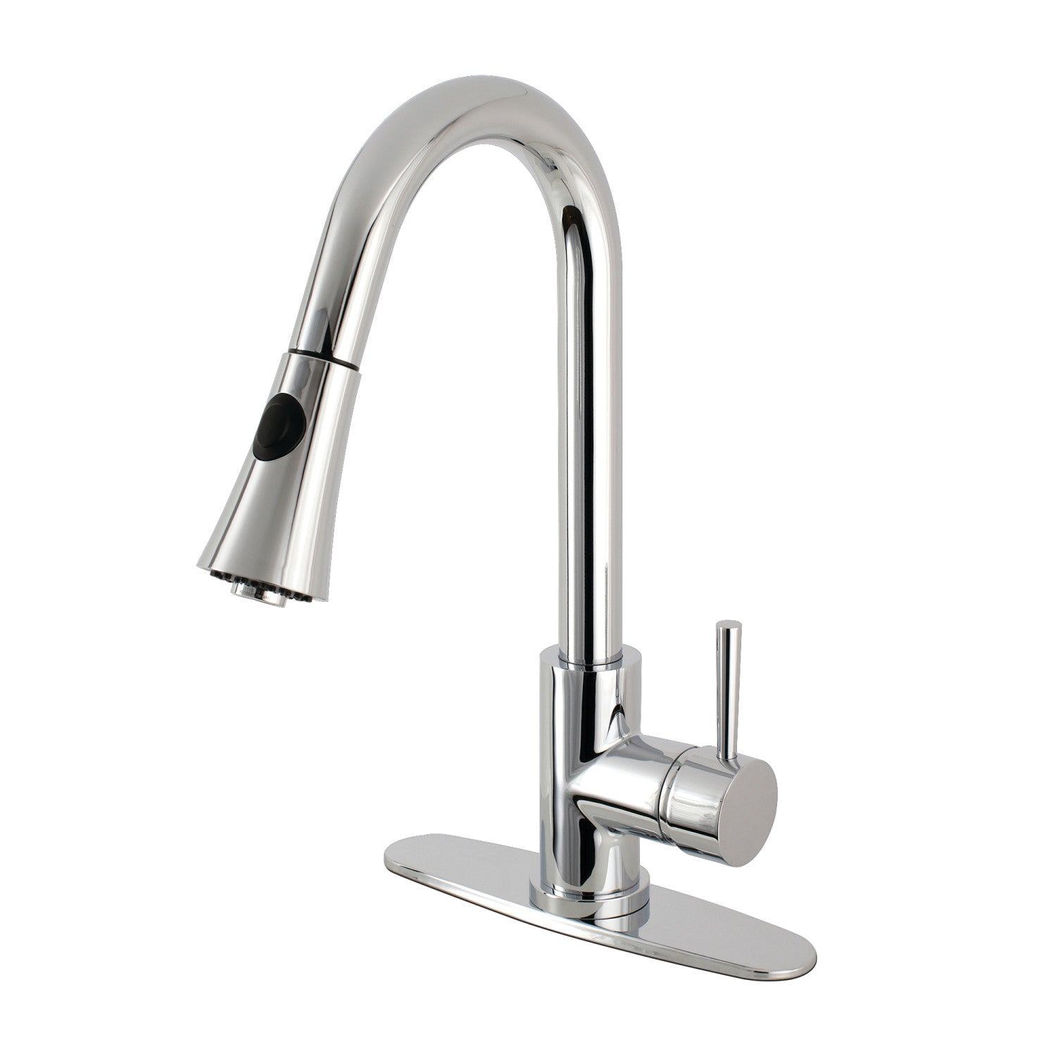 Kingston Tulare LS8721DL - Robinet de cuisine à poignée unique Concord, chrome poli