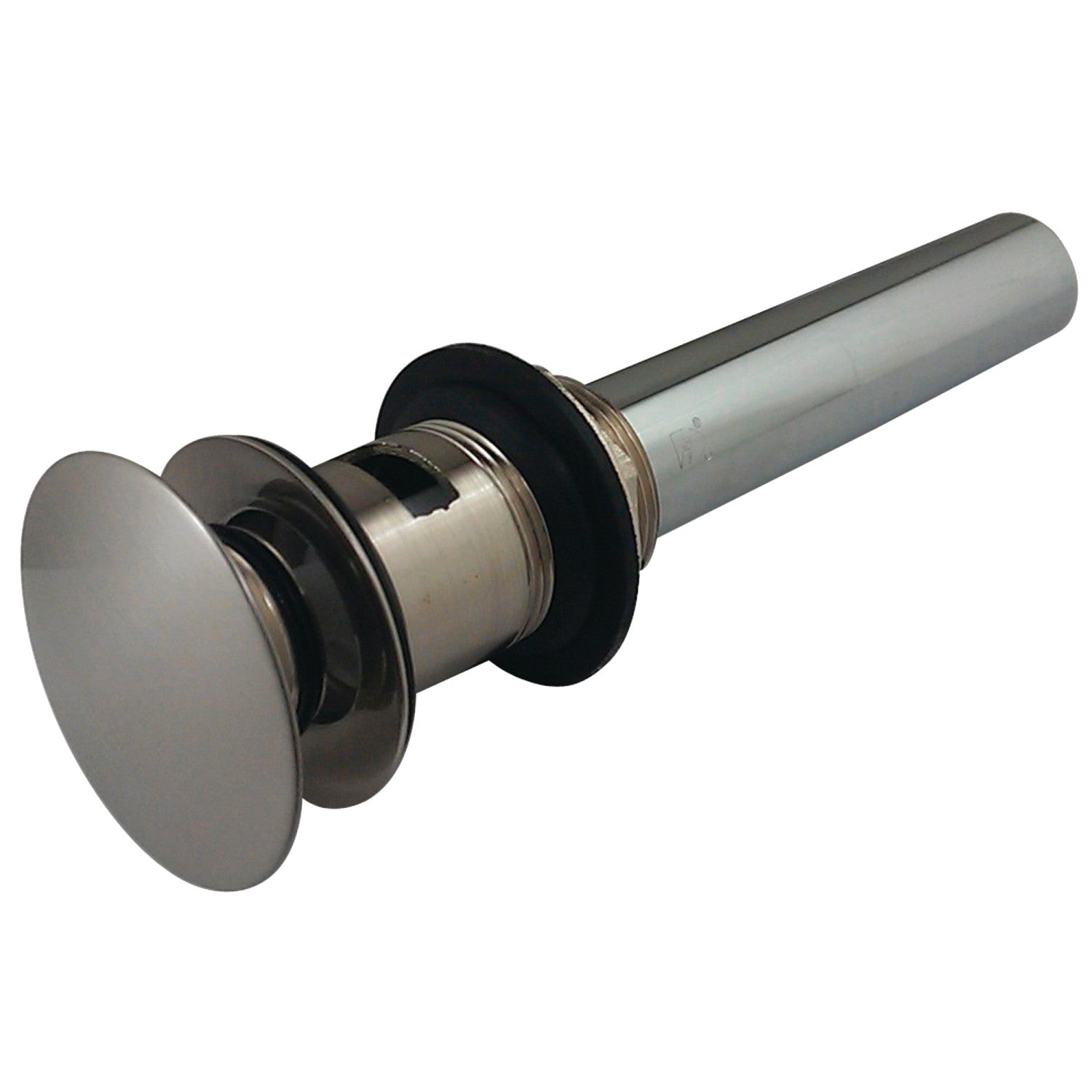 Kingston Sona EV6008 - Trimscape Brass Push Pop-Up Bathroom Sink Drain with Overflow, 22 Gauge, Brushed Nickel