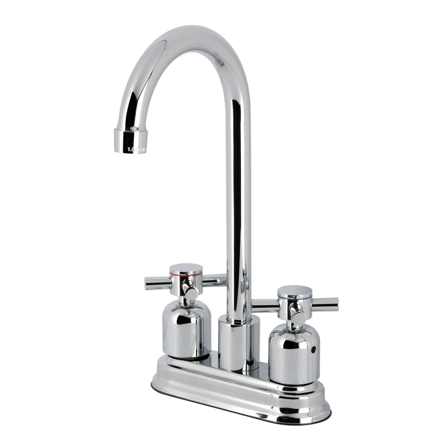 Kingston Tulare KB8491DX - Robinet de bar à deux poignées Concord 2 trous, chrome poli