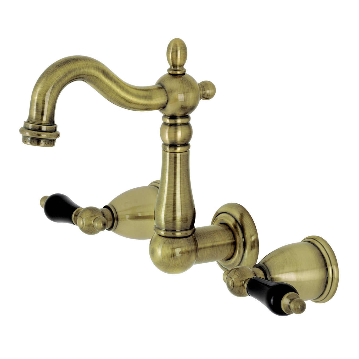 Kingston Heirloom KS1223PKL - Robinet de salle de bain à double poignée 3 trous, laiton antique