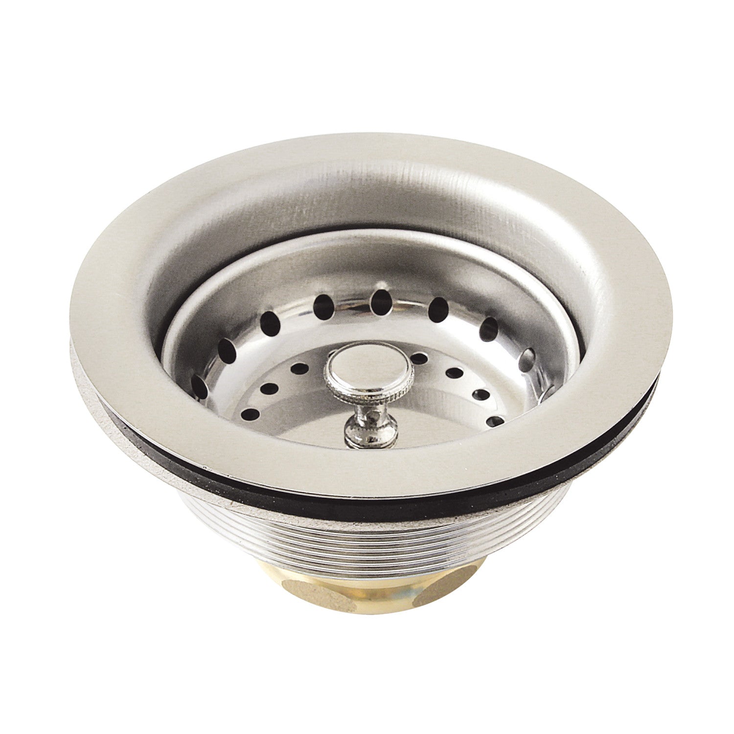 Kingston Fresno K121BPN 3-1/2 Inch Kitchen Sink Basket Strainer Only, Polished Nickel