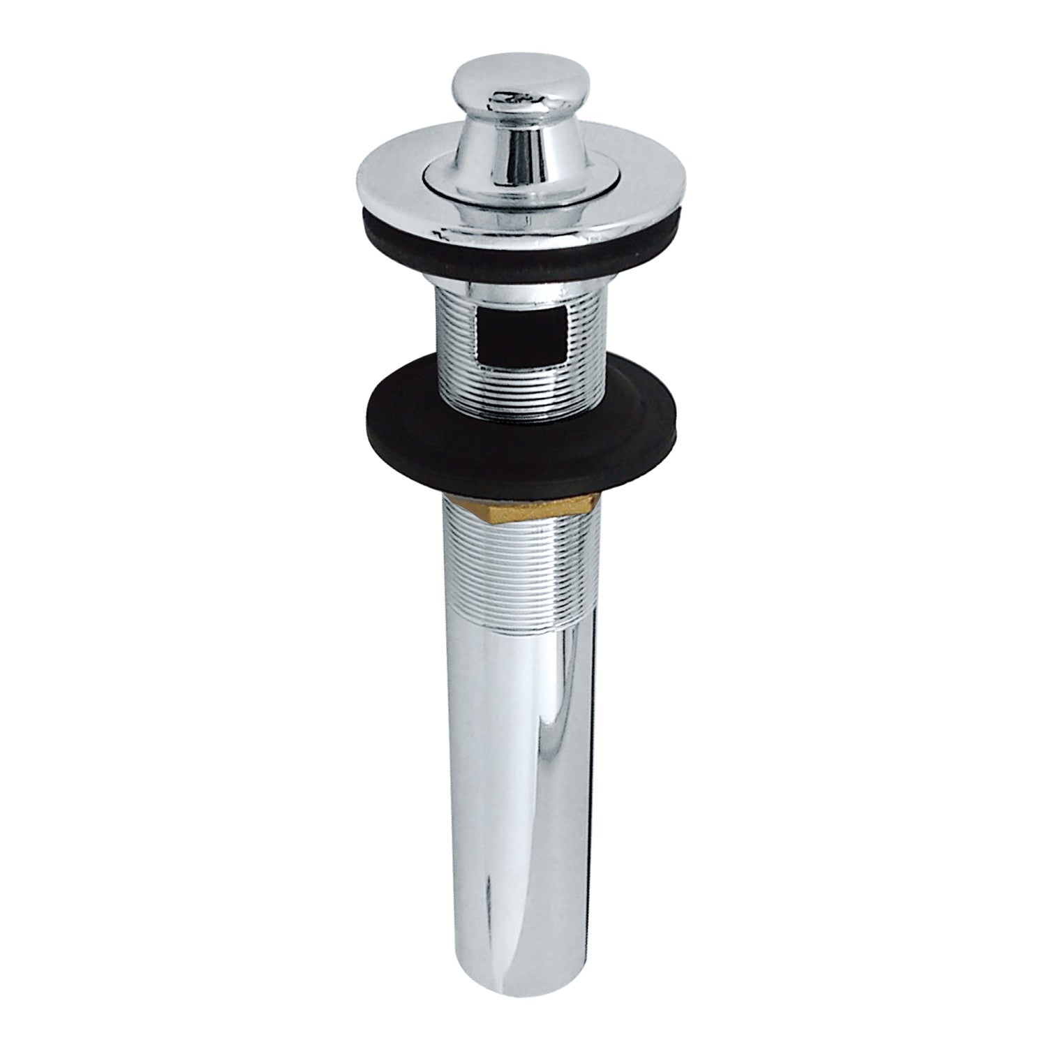 Kingston Heirloom KB3001 - Fauceture Brass Lift and Turn Bathroom Sink Drain with Overflow, 17 Gauge, Polished Chrome