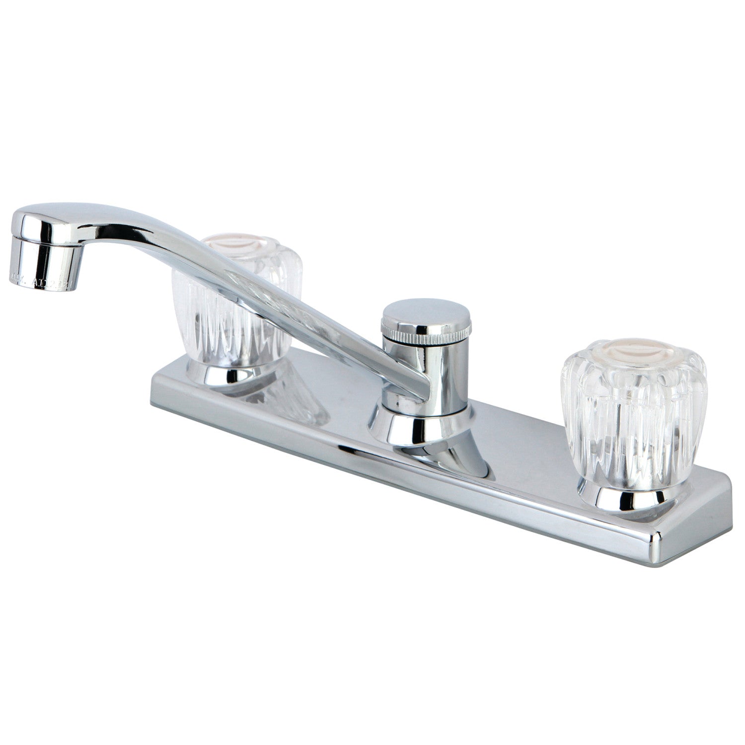 Kingston Tulare FB121 - Columbia Robinet de cuisine à deux poignées 2 trous 8" Centerset, Chrome poli