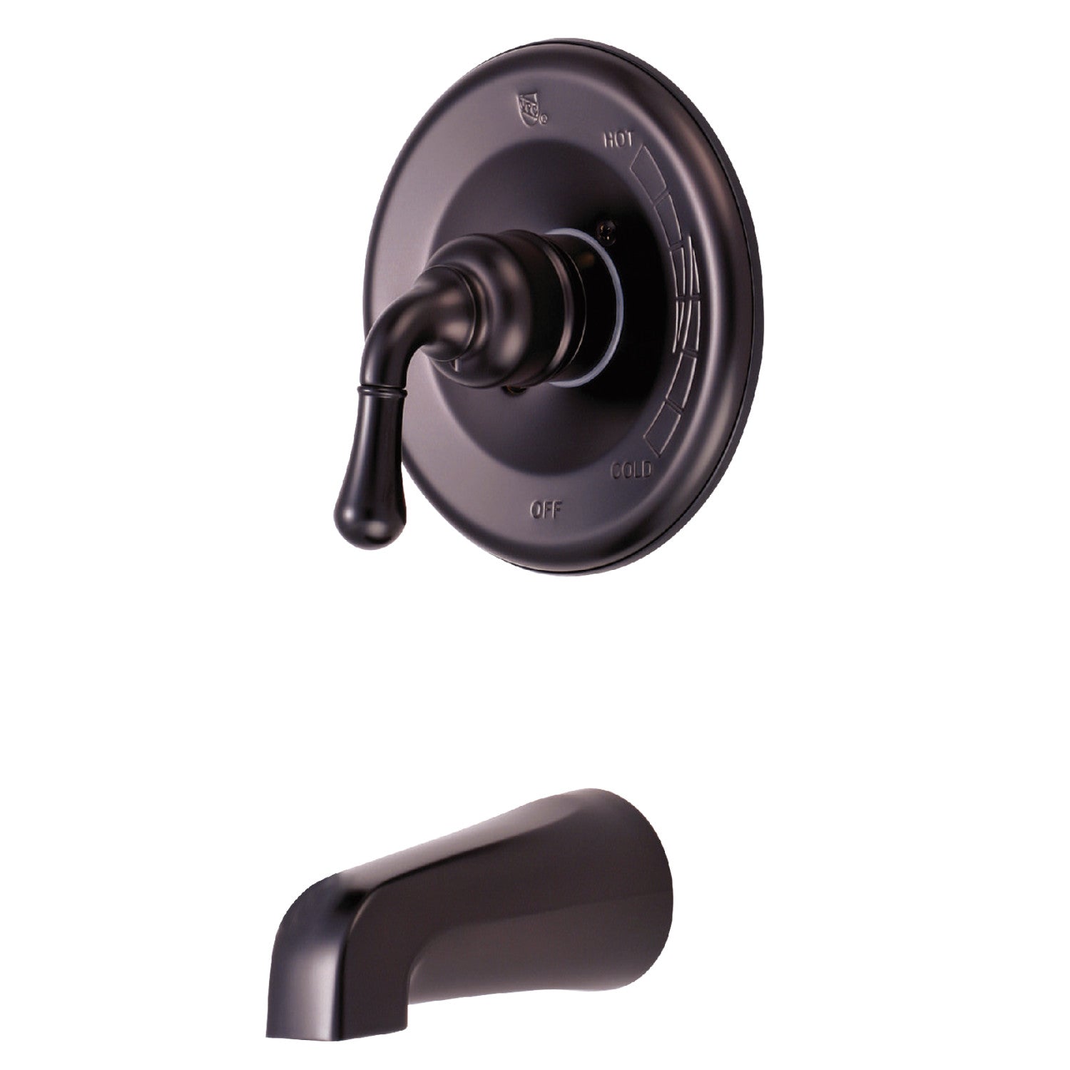 Kingston Tulare KB635TO - Robinet de baignoire à une poignée Magellan, Bronze Rubbé à l'huile