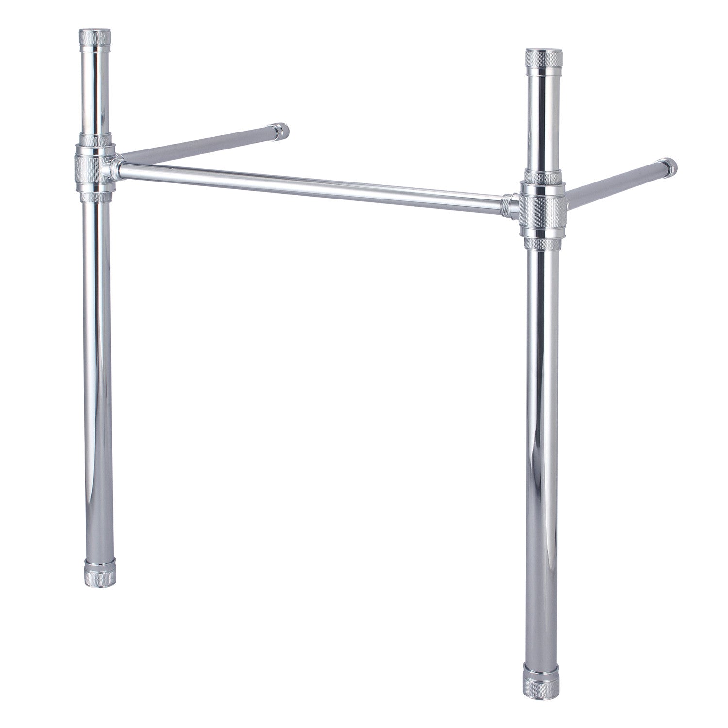 Kingston Sona VBH2619331 - Convergent Brass Knurled Console Sink Legs, Polished Chrome