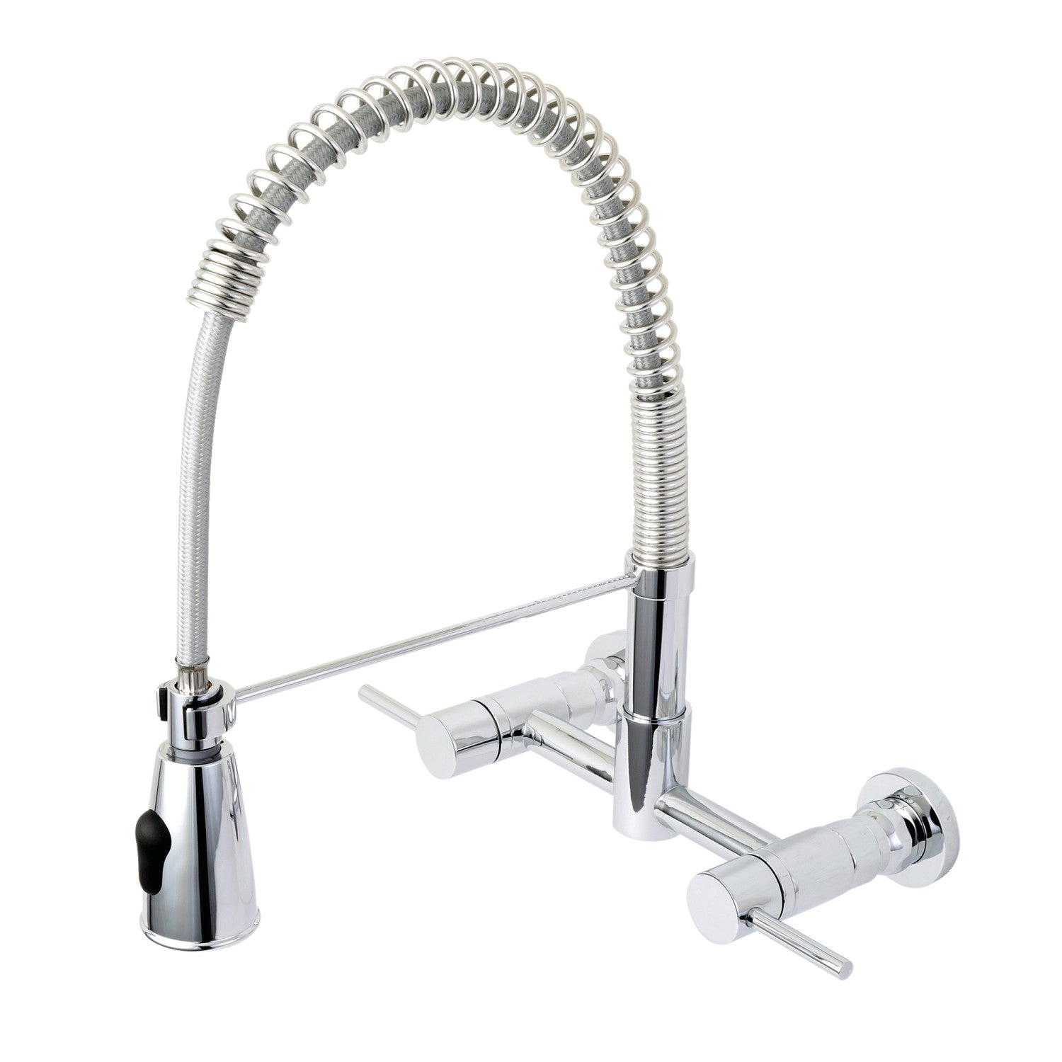 Kingston Sona GS8281DL - Concord Double-Handle 2 trous Robinet de cuisine pré-rouleau, chrome poli