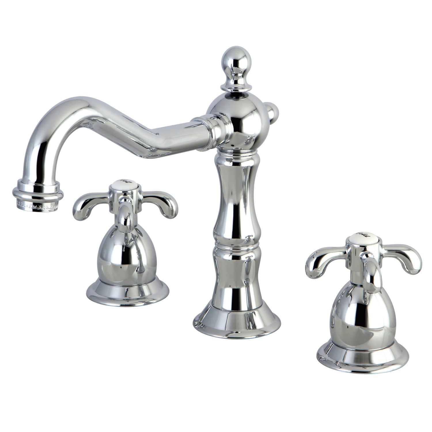 Kingston Heirloom KS1971TX - Robinet de salle de bain à deux poignées de pays français 3 trous