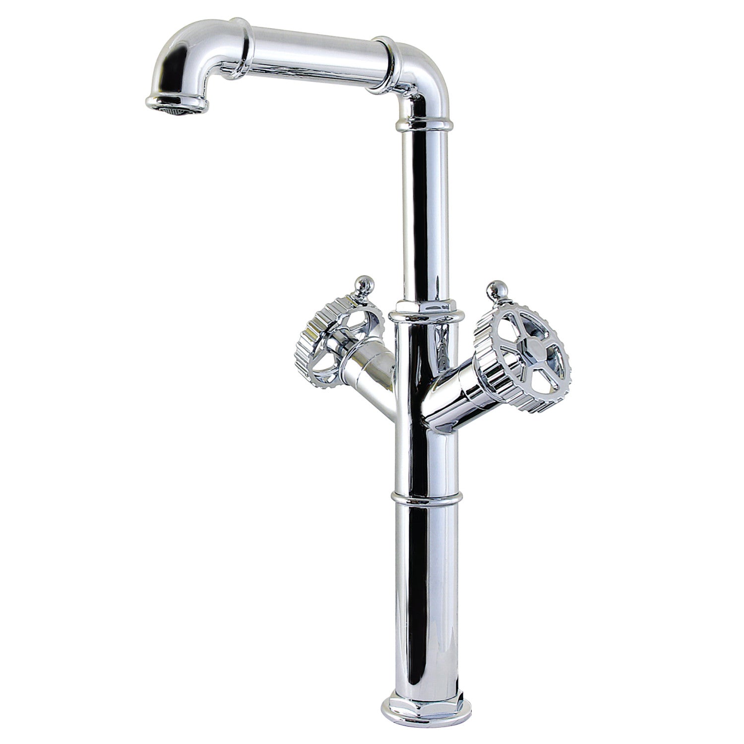 Kingston Fuller LS6601CG Robinet de navire à deux poignées 1 trou, chrome poli