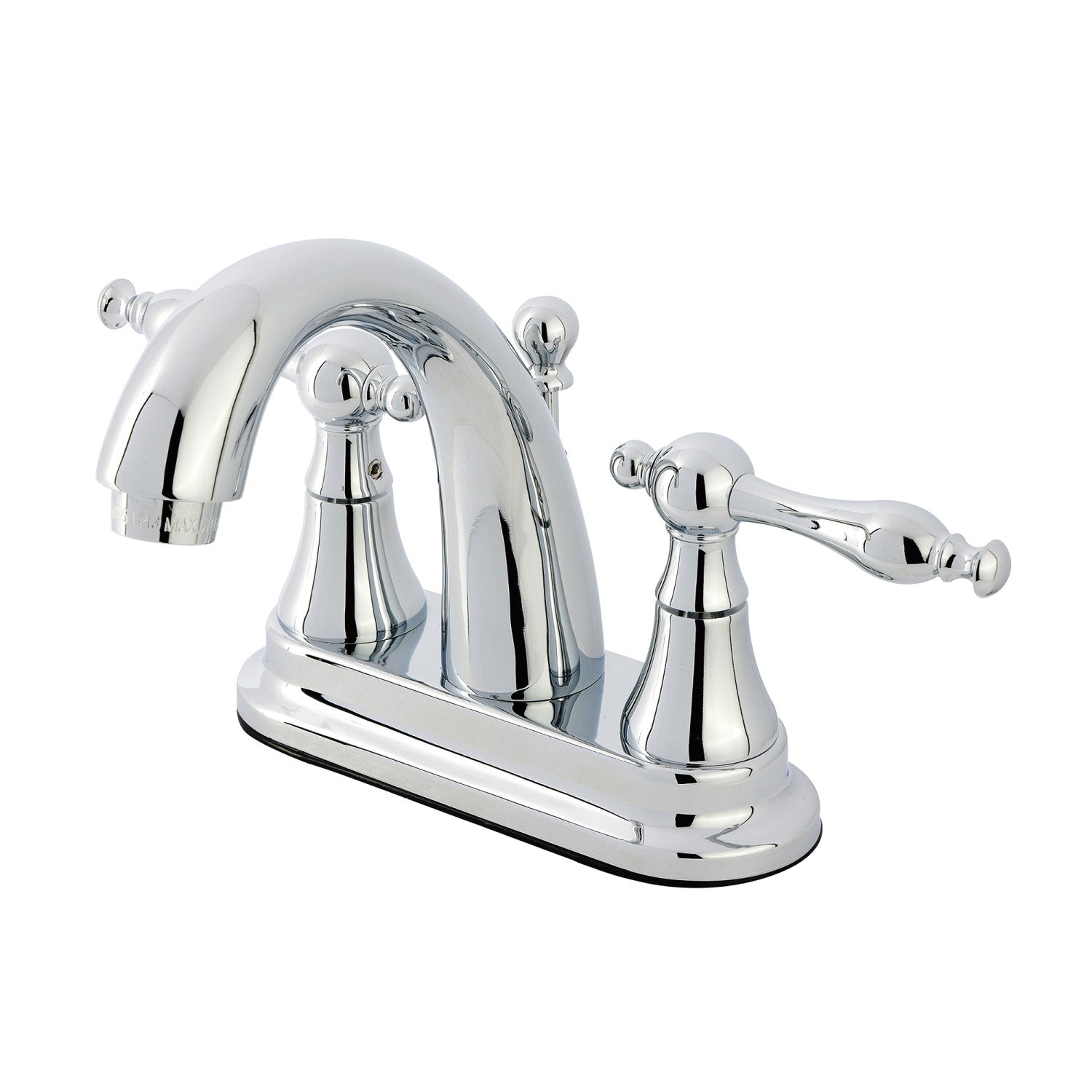 Kingston Heirloom KS7611NL - Normandy Double-Handle 3 trous montage sur plage 4-Inch Centerset Robinet de salle de bains avec laiton à tirette, Chrome poli